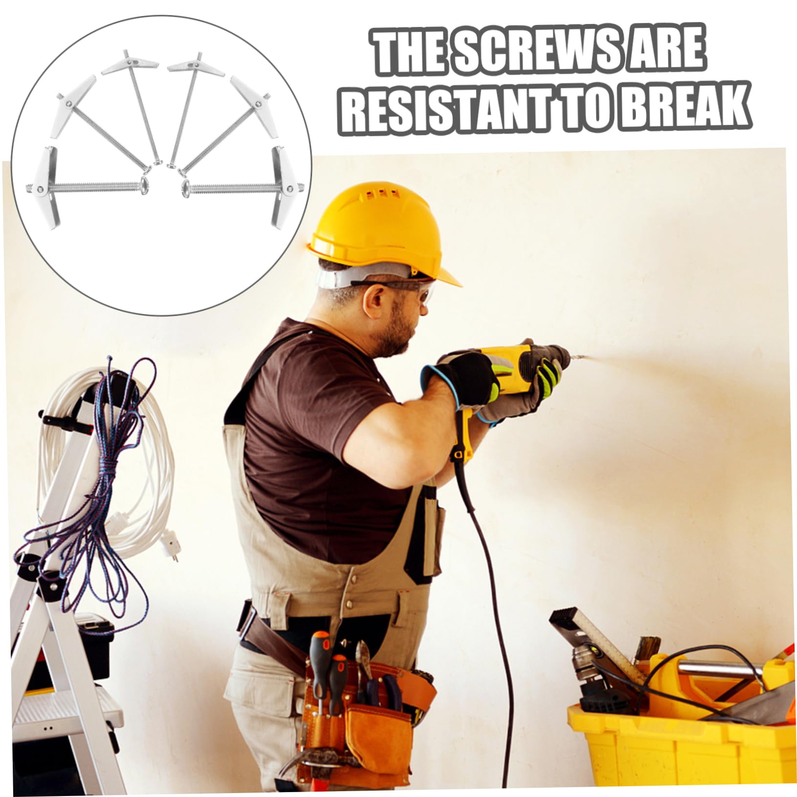 MUCKLILY Easy Installment 18pcs Hollow Door Anchor Expansion Nut Jack Nut Screw Set for Home Commercial