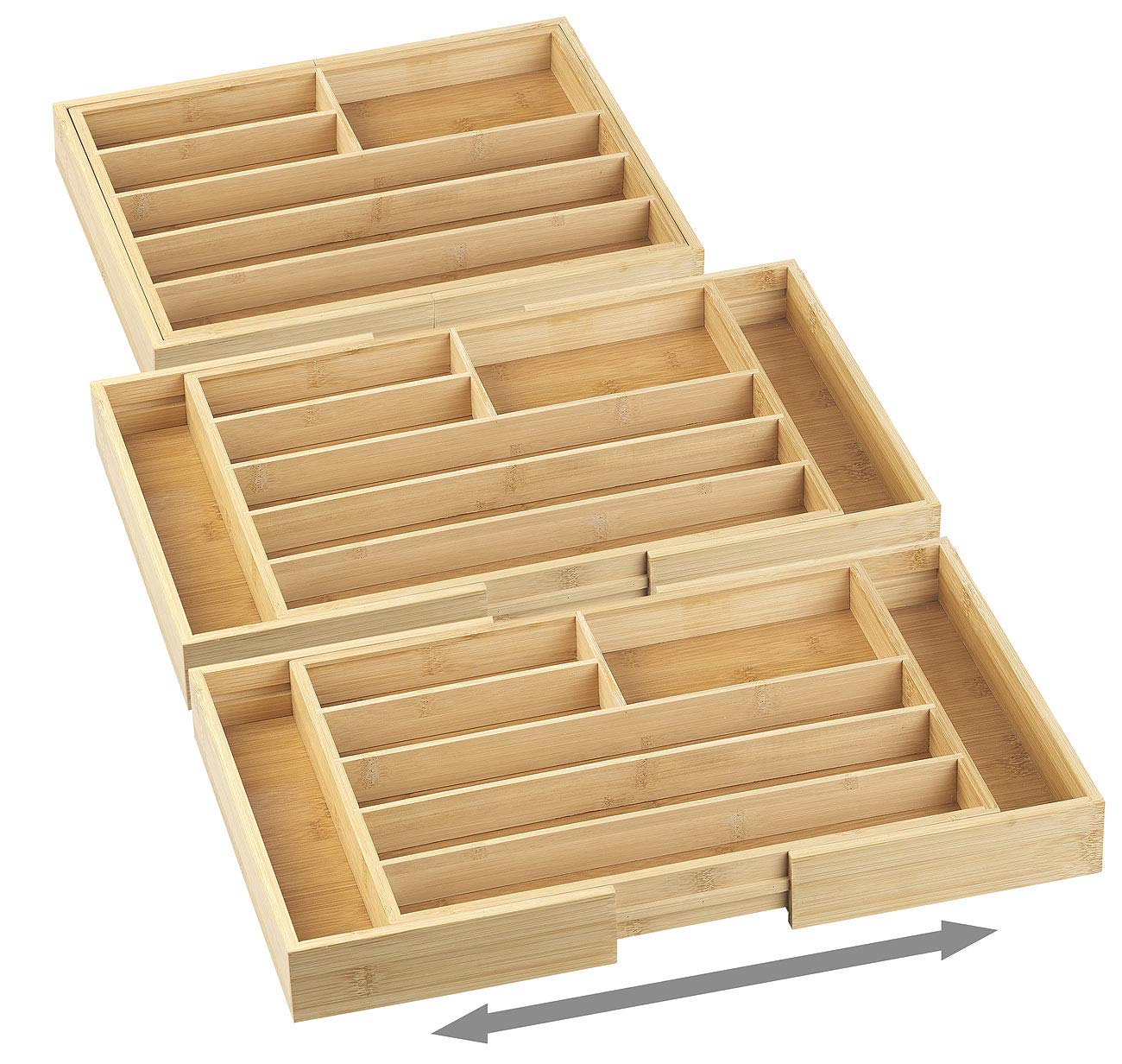 Range-couverts extensible à 6/8 compartiments - x2 [Rosenstein & Söhne]