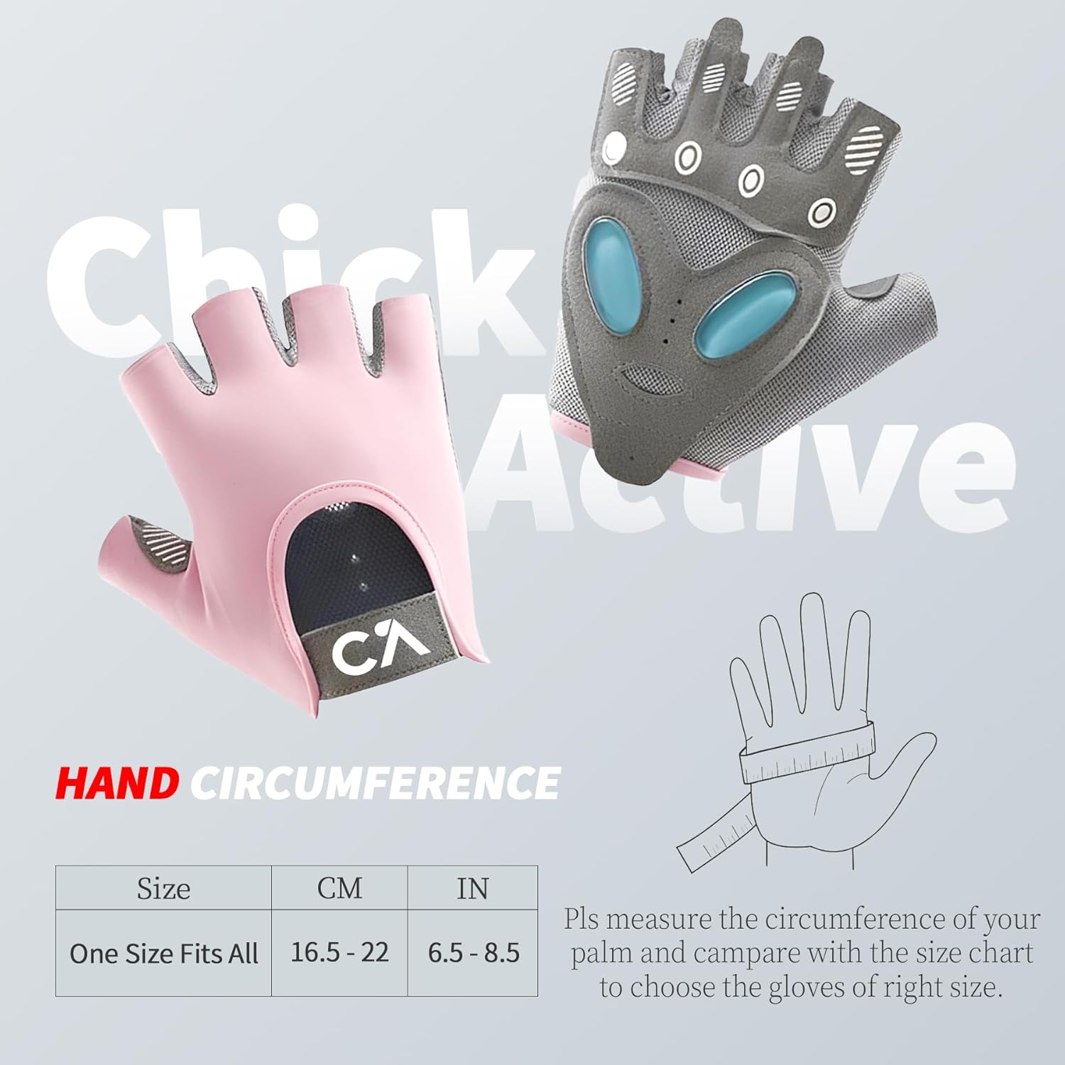 Workout Gloves for Women, Breathable Weight Lifting Gloves with Non-Slip Grip & Cushion Pads for Gym, Fitness Training, Exercise, Cycling