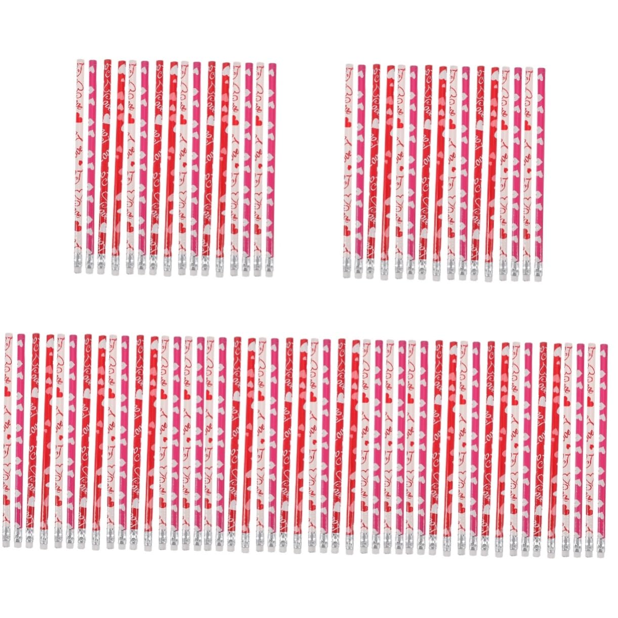 NUOBESTY 5 Ensembles Crayon Saint Valentin Crayons À Croquis Aiguiseur Électrique Faveur Étudiante Accessoires Fournitures D'écriture Étudiants Apprenant La Gomme 50 Pièces * 5
