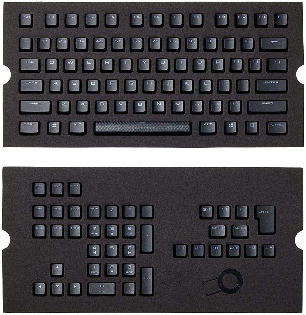 Corsair Gaming CH-9000235-WW PBT Double-Shot Keycaps Full 104/105-Keyset - Black