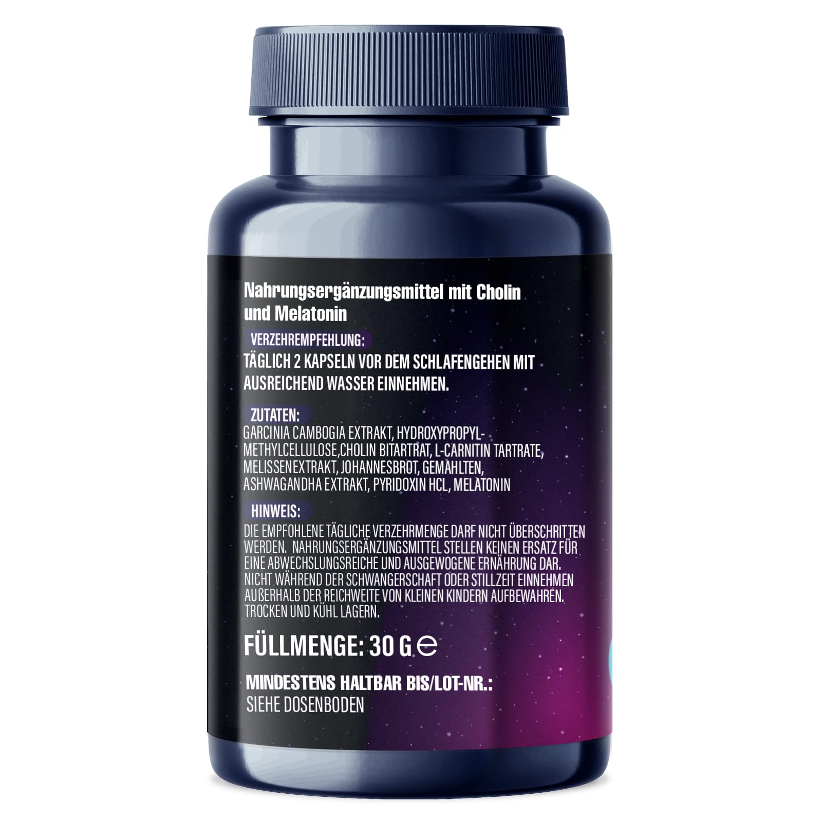 NEU: Saint Nutrition® KETO NIGHT BURN - Appetitzügler mit Melatonin 0,5 mg und Cholin für die Nacht – Stoffwechsel Rezeptur extrem, schnell & endlich - verbesserte Formel für Frauen & Männer