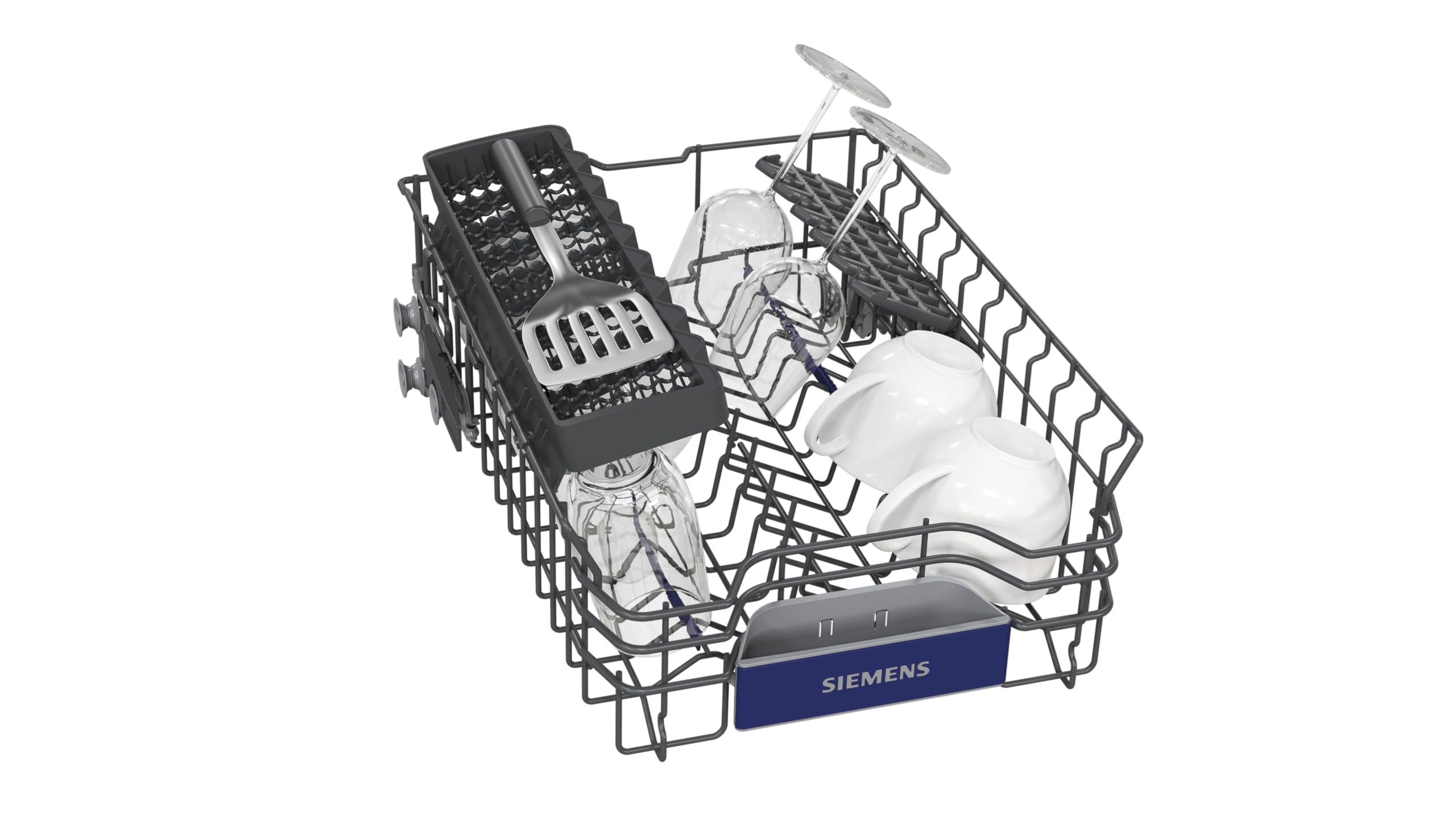 Siemens iQ300 SR63EX25KE Vollintegrierter Geschirrspüler 45 cm 10 Maßgedecke varioSpeed Plus autoOpen dry aquaStop Home Connect