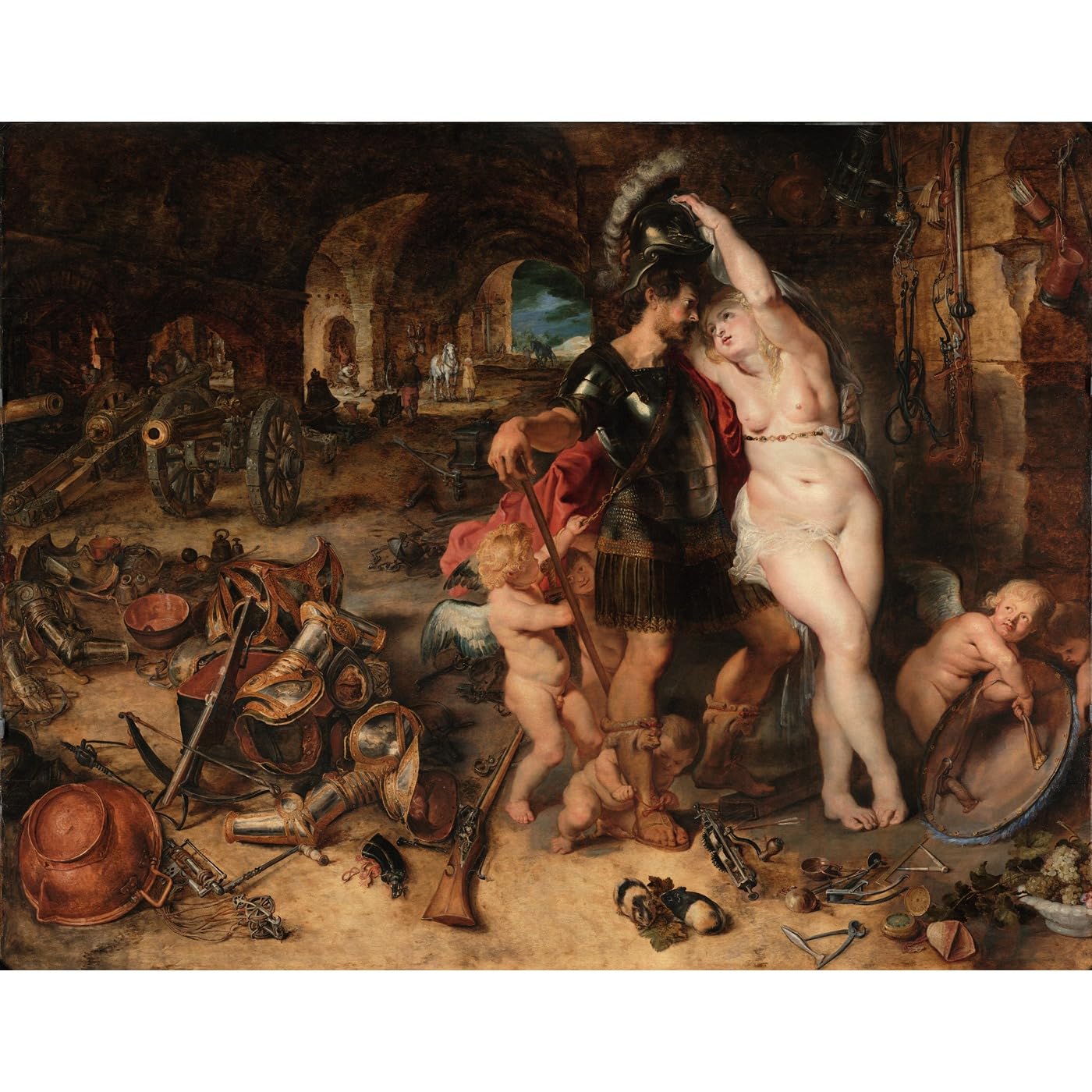 Impression giclée Rubens Mars désarmé par Vénus ARTICULOZY 102x127 cm
