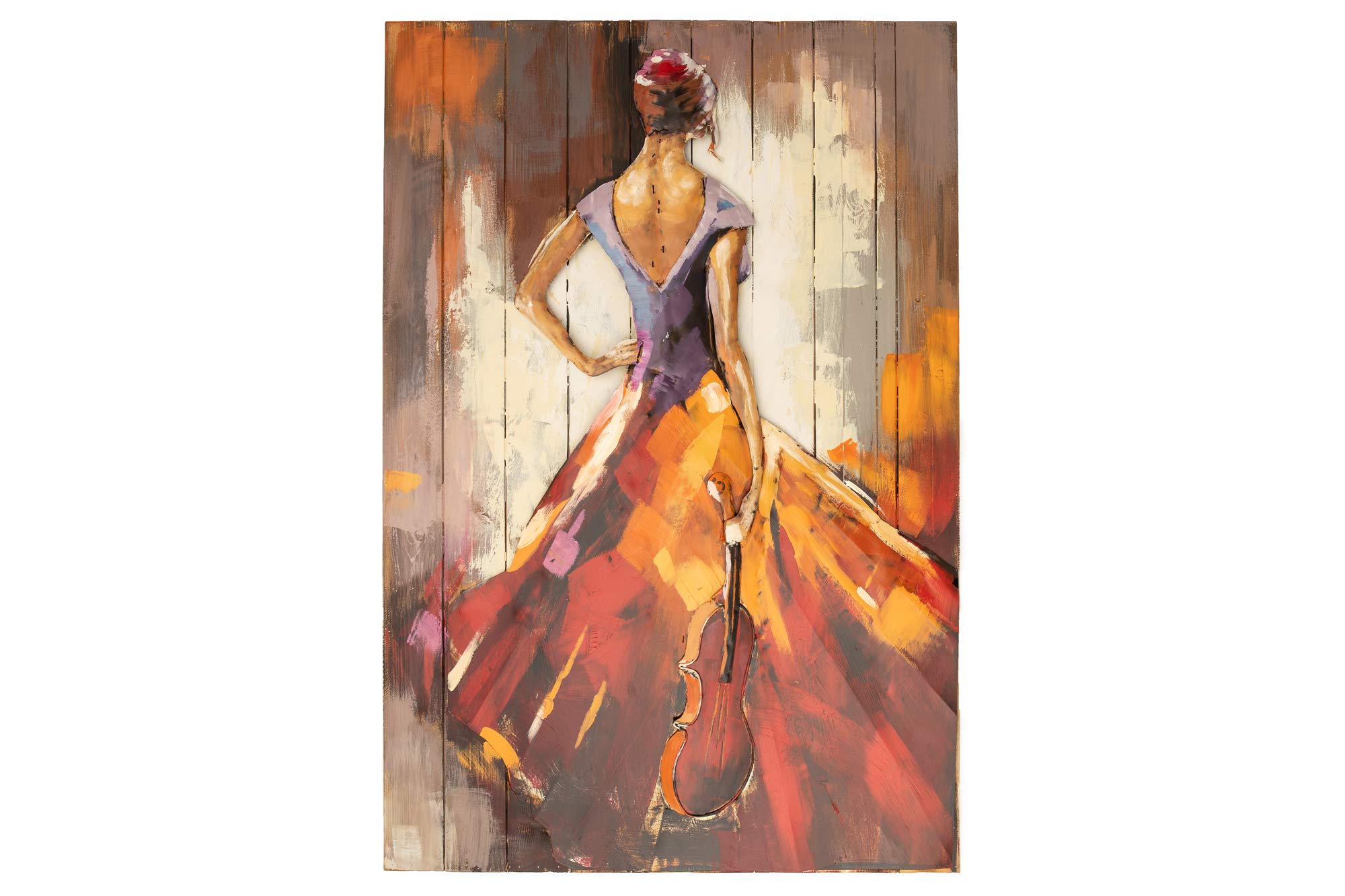 3D Metal Wall Art - Each Piece an Original Hand Crafted Masterpiece. Hammered Galvanized Metal, Hand Painted. Ready to Hang 3D Metal Wall Art.