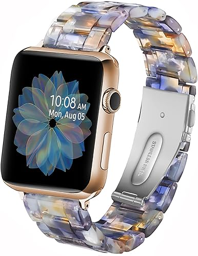 Miniatura 1 de Miimall Correa de resina compatible con Apple Watch de 1.496 pulgadas, 1.575 pulgadas, 1.614 pulgadas, 1.654 pulgadas, 1.732 pulgadas, serie de
