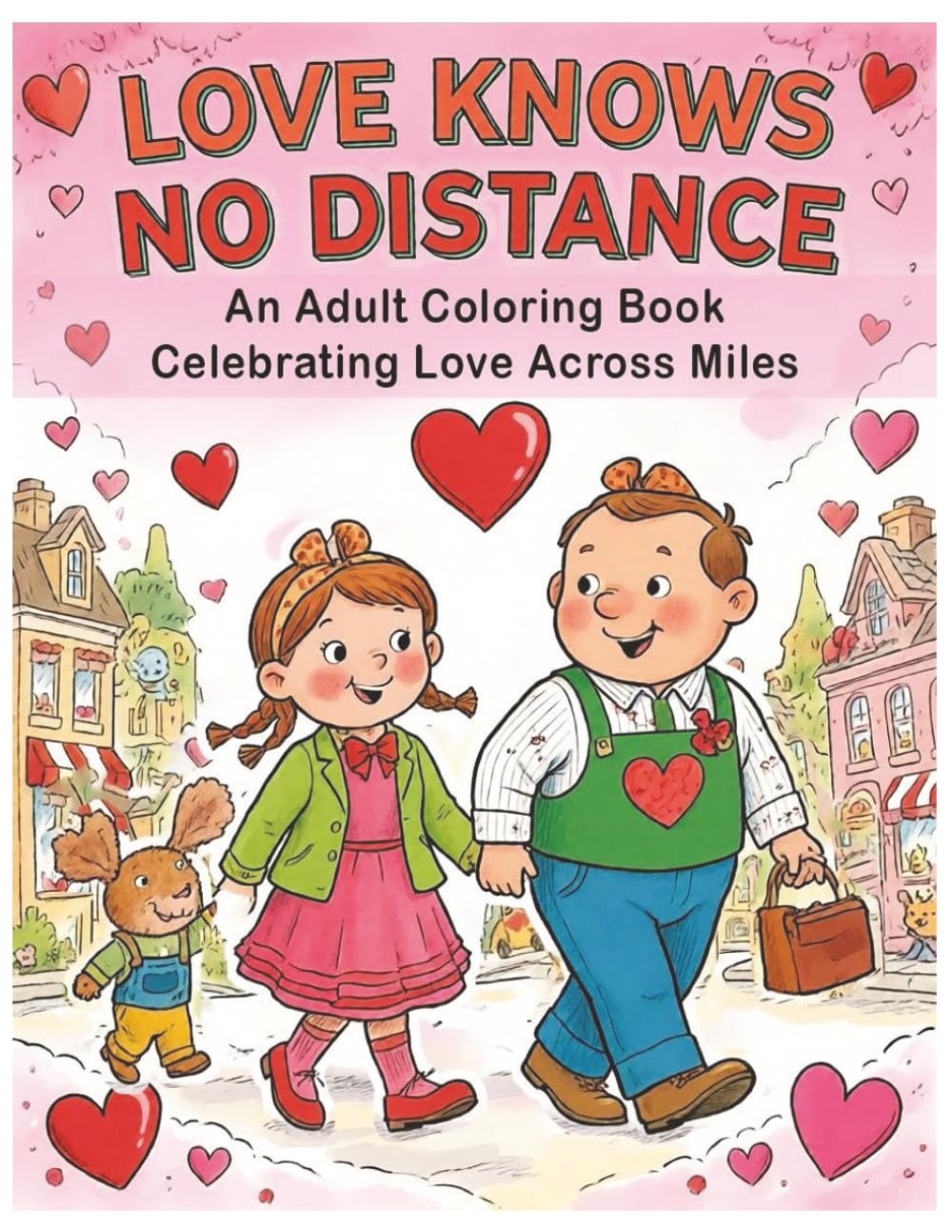 Love Knows No Distance: An Adult Coloring Book Celebrating Love Across Miles