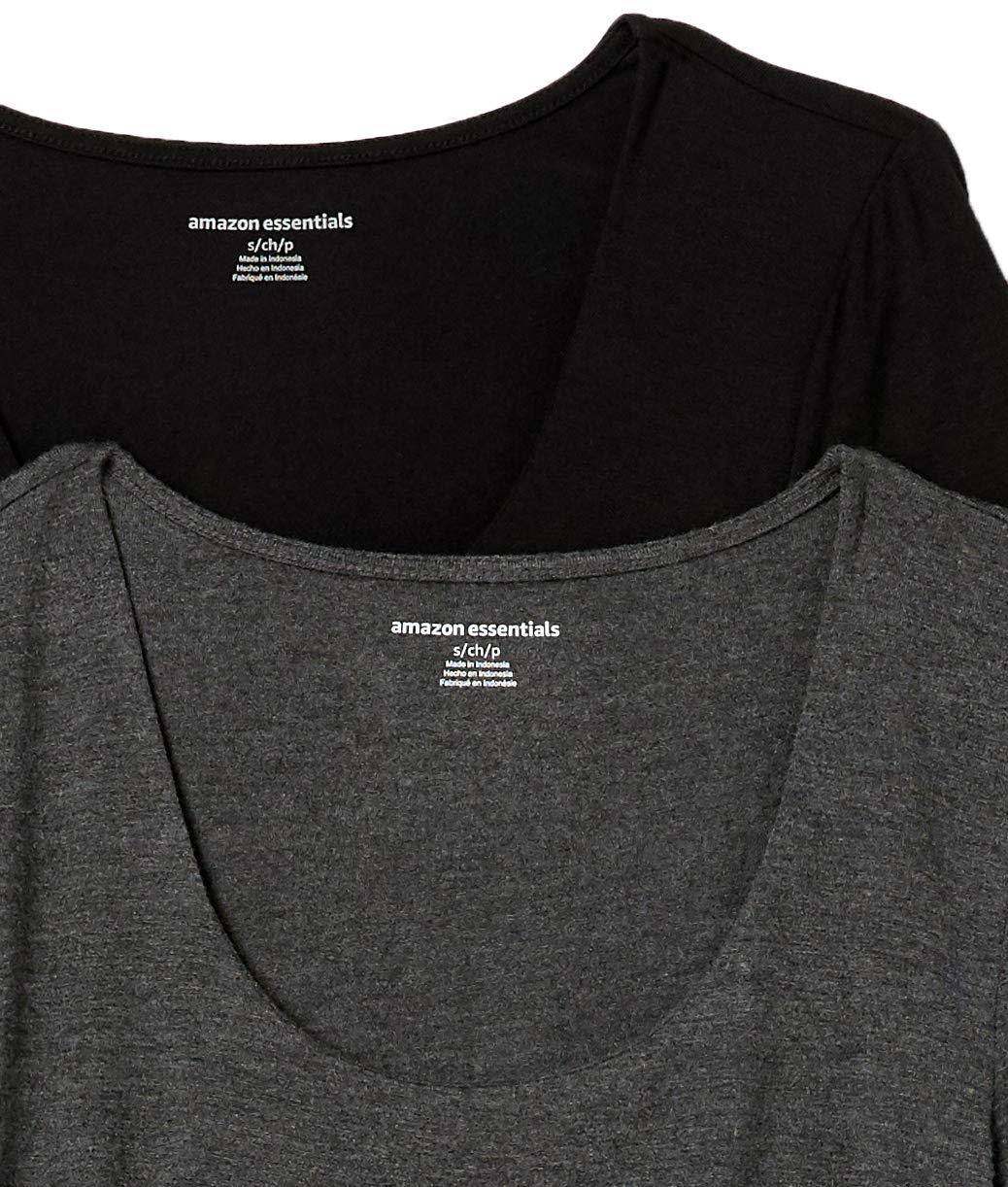 Amazon Essentials Camiseta de Cuello Redondo Fruncido de Manga Corta de Maternidad Mujer, Pack de 2