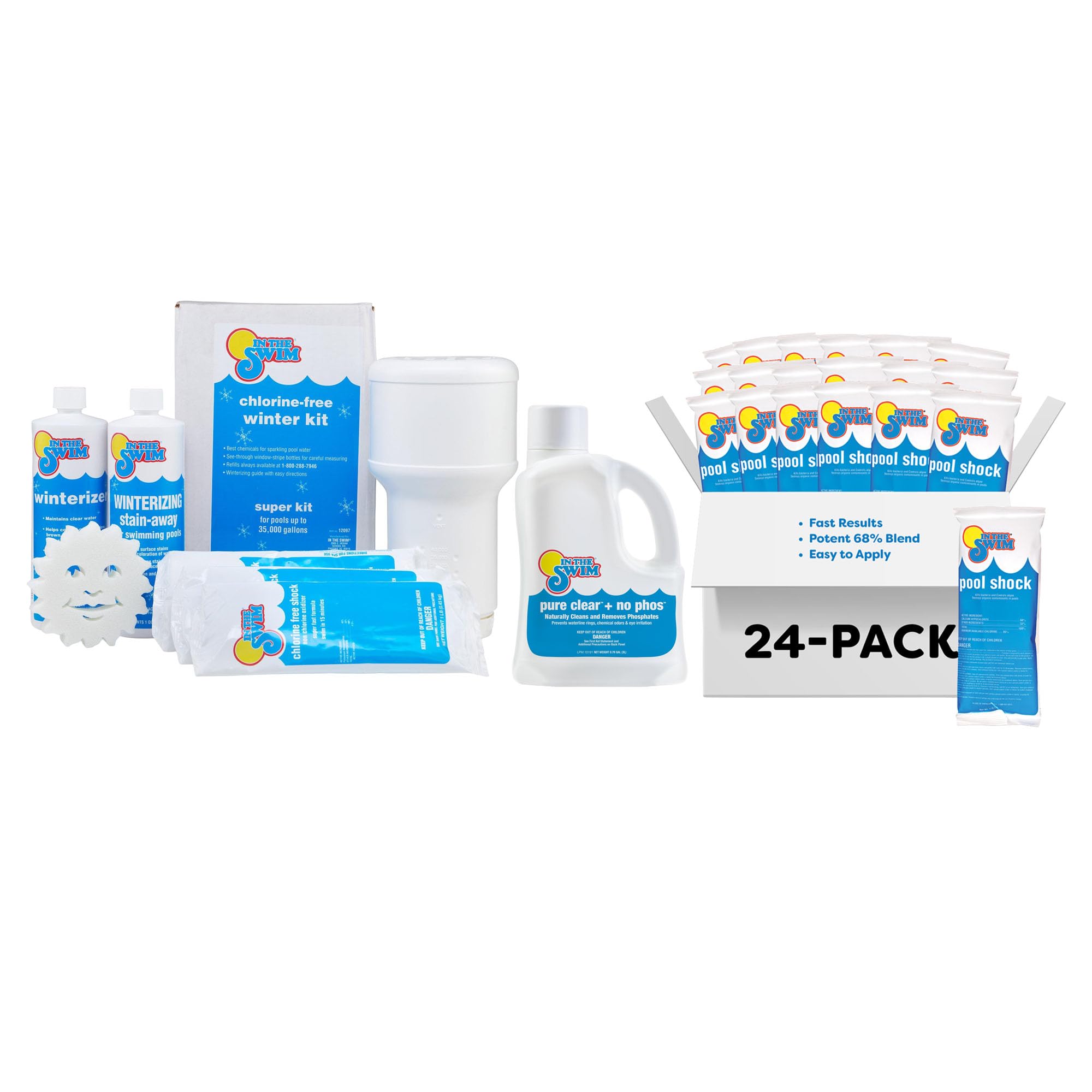 In The Swim Ultimate Pool Closing Kit and Shock Bundle - 35,000 Gallons