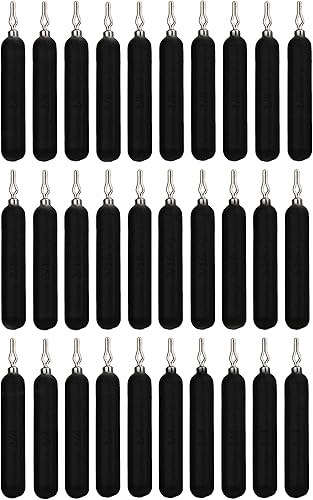 Miniatura 16 de Reaction Tackle Pesos de tiro de caída - Plomos para pesca de tiro de caída de agua salada y agua dulce - Forma de lápiz delgado - Plomos de pesca