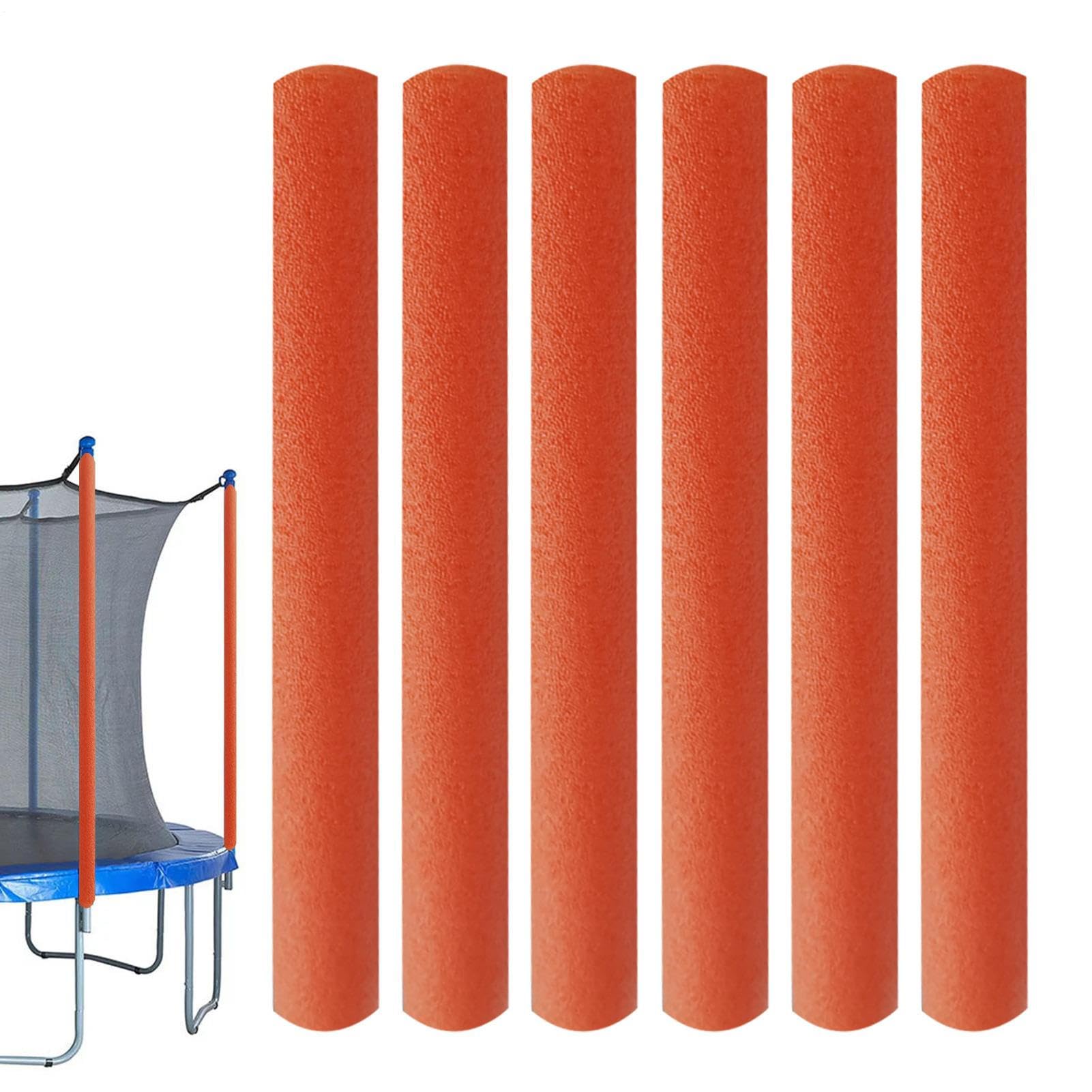6 X Trampoline Pole Foam Sleeves - Tube Padding | Trampoline Poles Cover | Protective Rebounder | Canopy Accessories | Tubes Padding Replacement | Rebounder Poles Foams Tubing | Pipe Sponge Casing