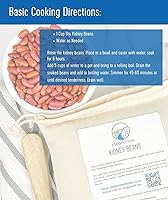 Vista 3 de Frijoles rojos claros cultivados en Washington 25 libras Sin OMG Kosher Vegano No Irradiado