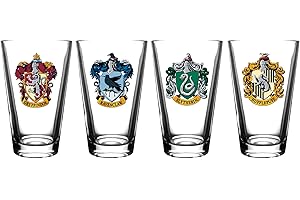 Harry Potter Pint Glass Set - Show off Your Hogwarts House Pride...