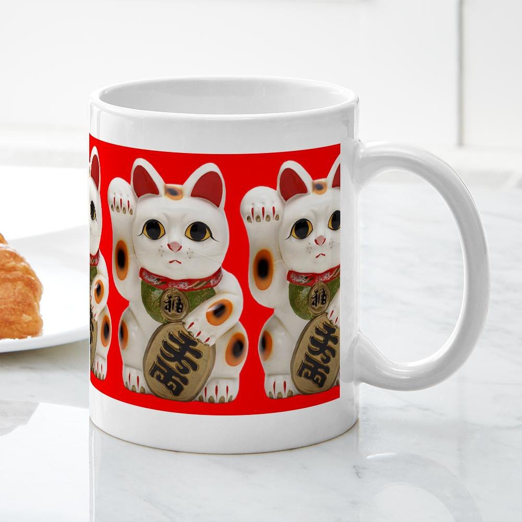 Amazon.com | CafePress Cute Maneki Neko (Lucky Cat) Mug Mug 11 oz