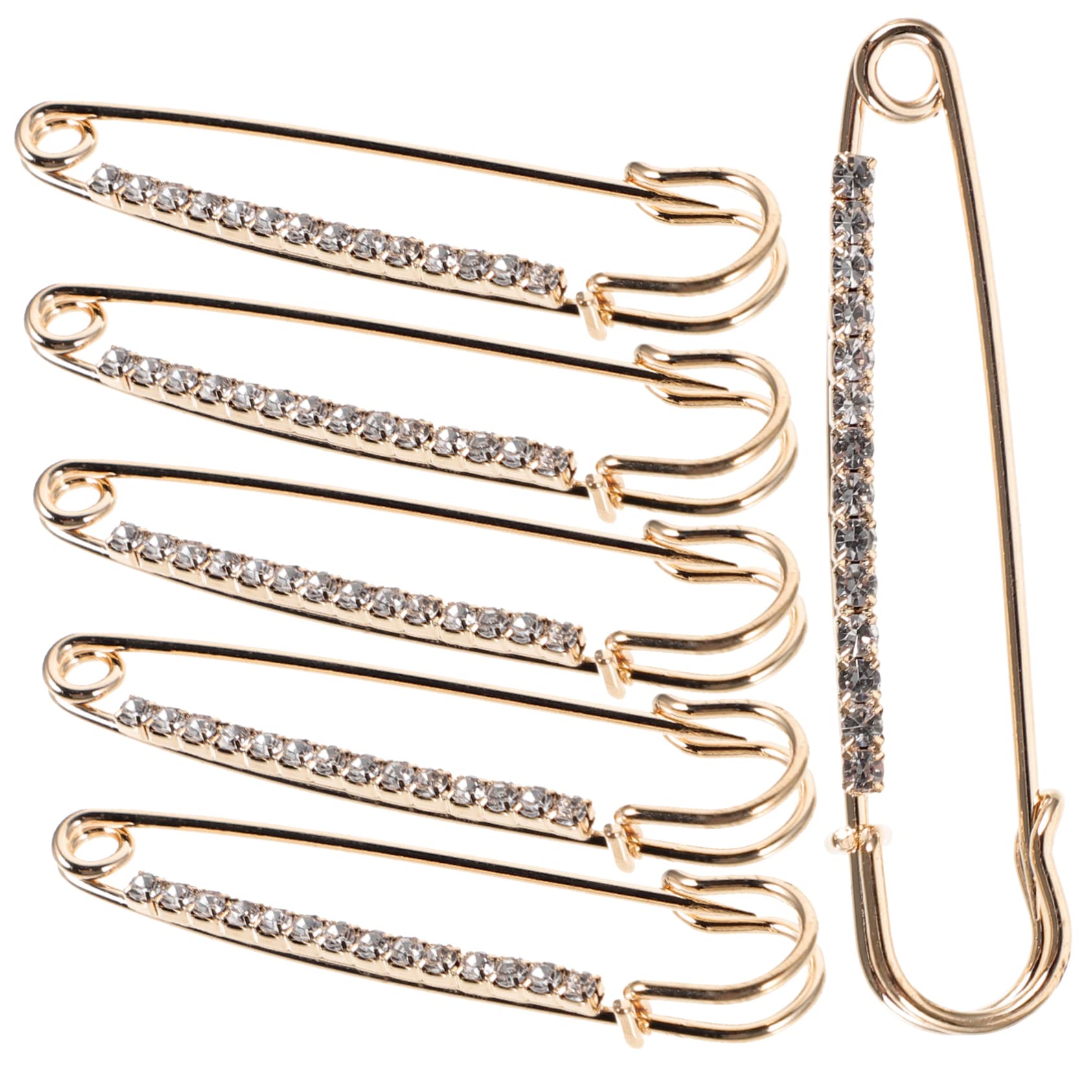 ARTIBETTER 4 Sätze Anti-expositions-brosche Blinken Für Kleidung Goldgeschwungene Sicherheitsnadel Klein Sicherheitsnadel Selber Machen Eisen Golden 12 Stück * 4