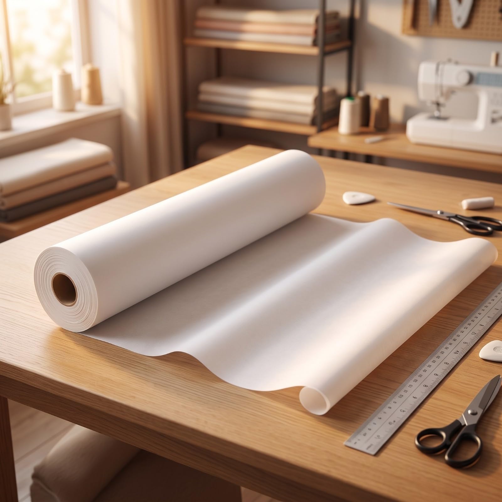 Papier Calque Semi-Traparent | Traluci, Papier Calque Cture, pr nage, Modélistes, Stylistes, 0.9 X 50 M