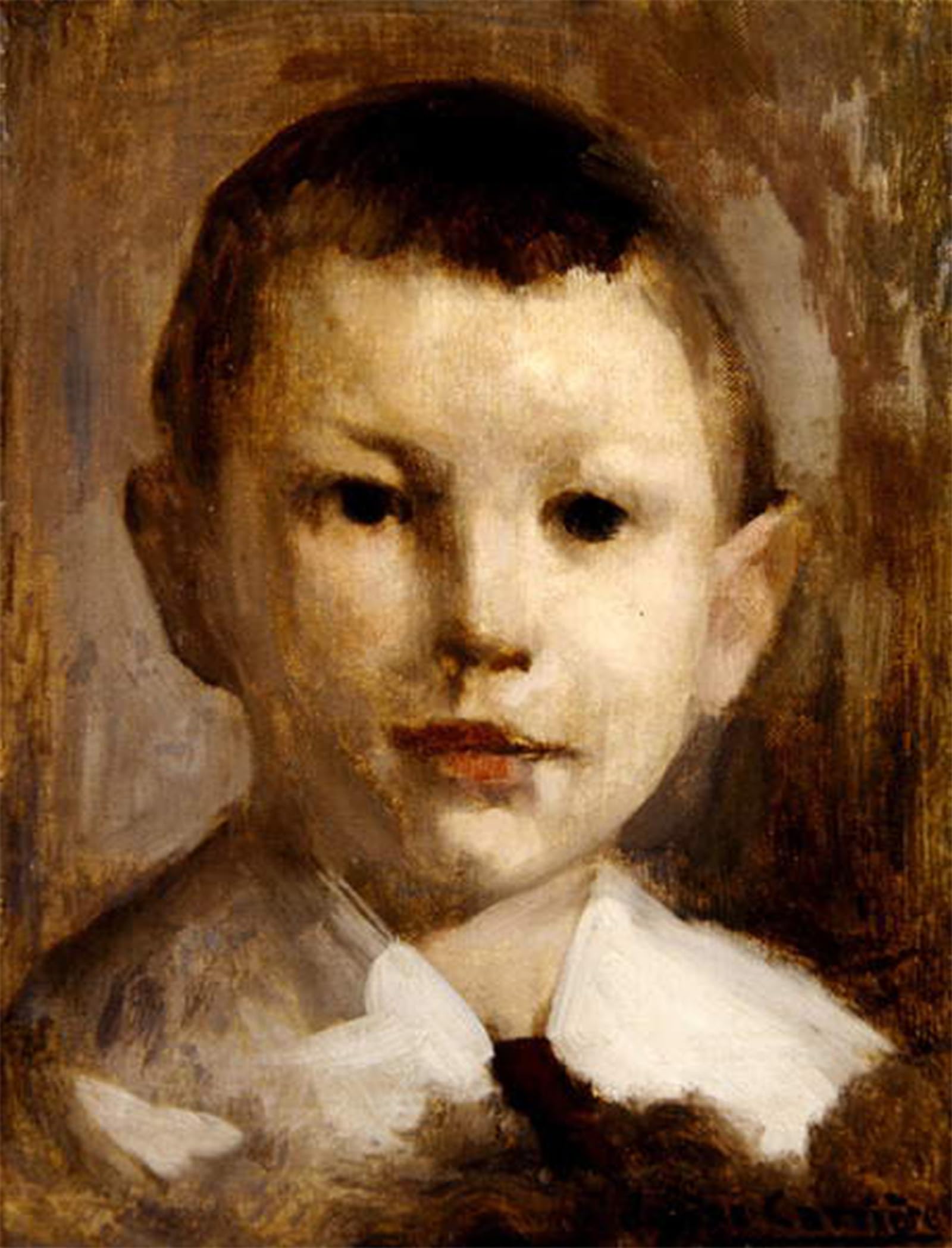 Tableau Eugène Carrière Study for Portrait pour salon 60x90cm - 5