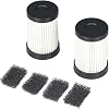 2-Pack HEPA Replacement Filters for FEPPO Mattress Vacuum Cleaner - High-Efficiency Filtration System, Ultrafine Particle Capture & Airflow Optimization Model LW-P1012
