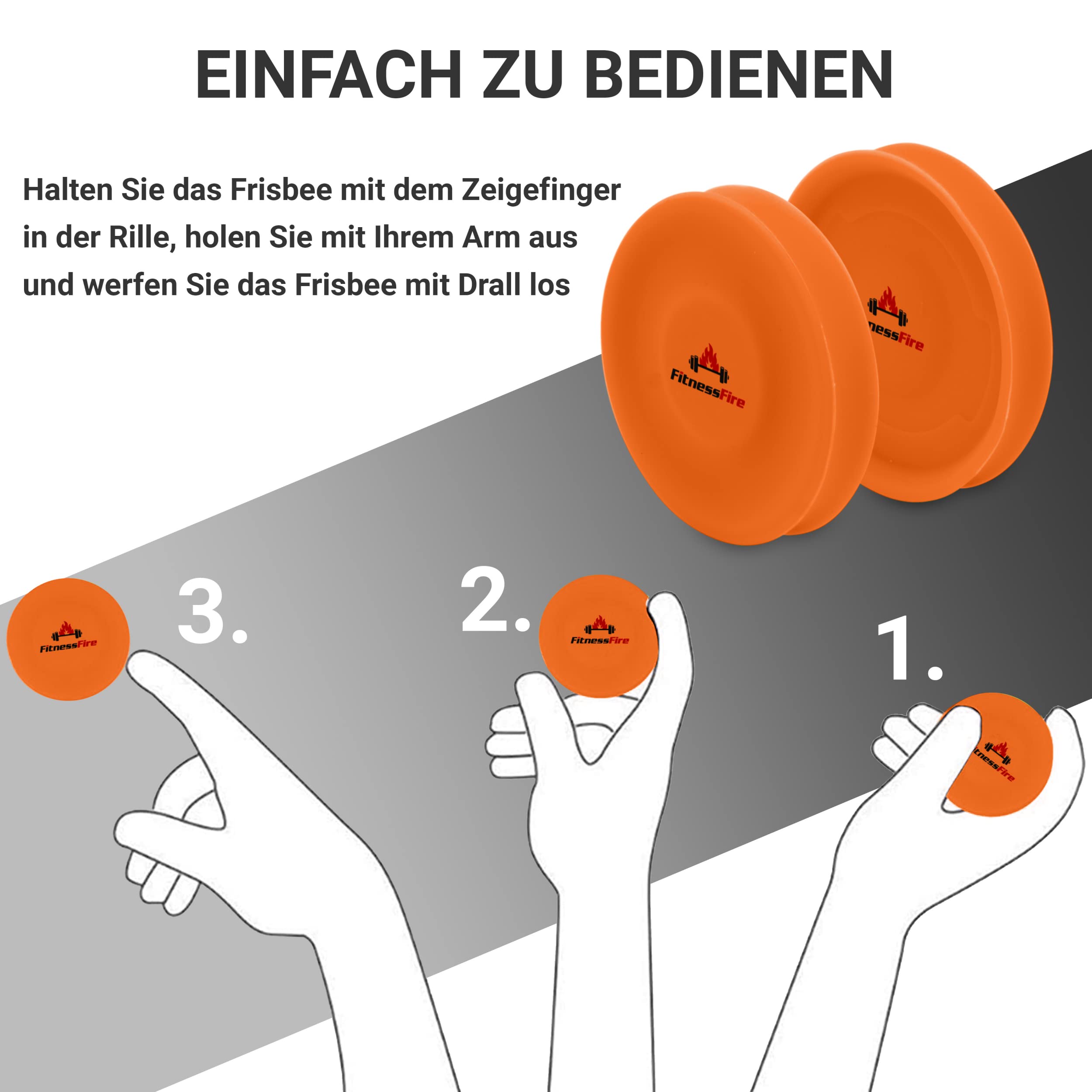 Set of 3 mini frisbee, the small frisbee disc flies over 60 metres, the new trend sport, alternative to ordinary Frisbeesport - Image 3