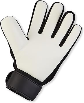 Mitre Magnetite Junior Goalkeeper Gloves | Be Football Match Ready | Extra Comfort, Black/Blue/Yellow, Size 5