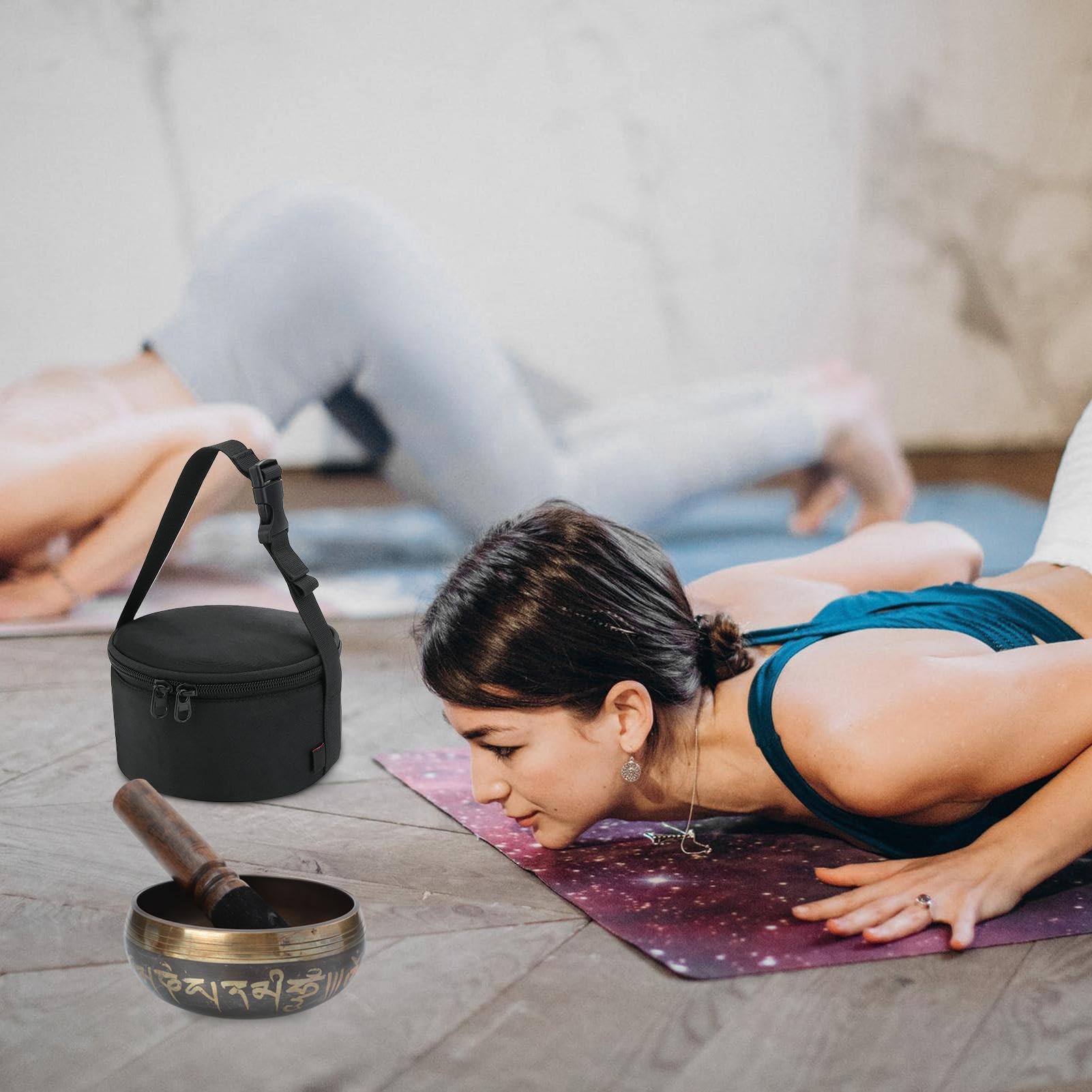 Bolsa organizadora de cuencos curativos para meditación, bolsa de almacenamiento para cuencos tibetanos, Bolsa de transporte resistente para cuencos budistas, Bolsa de almacenamiento para cuencos de s