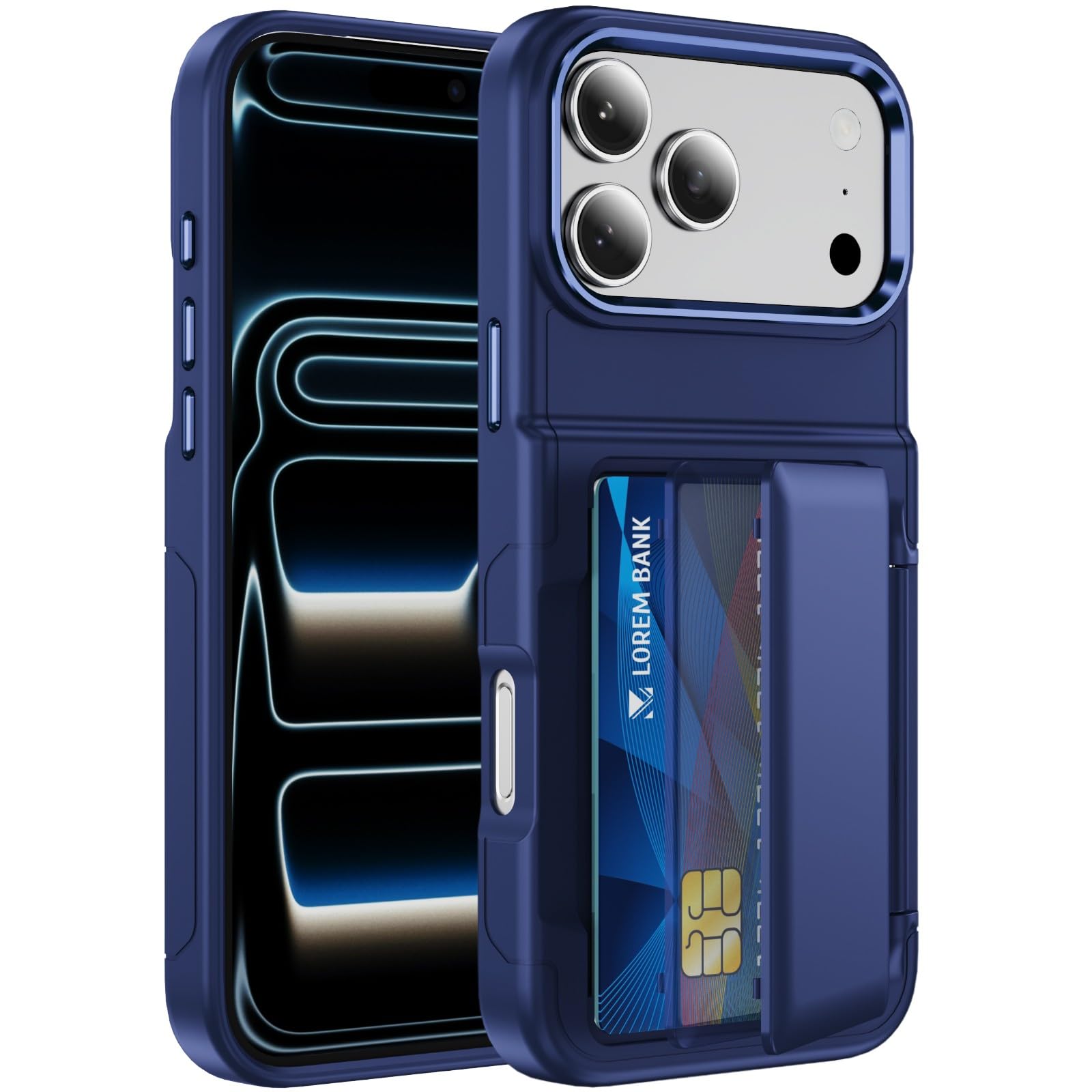 Coque antichoc iPhone 13 Pro Max bleu pour éviter les écrans brisés