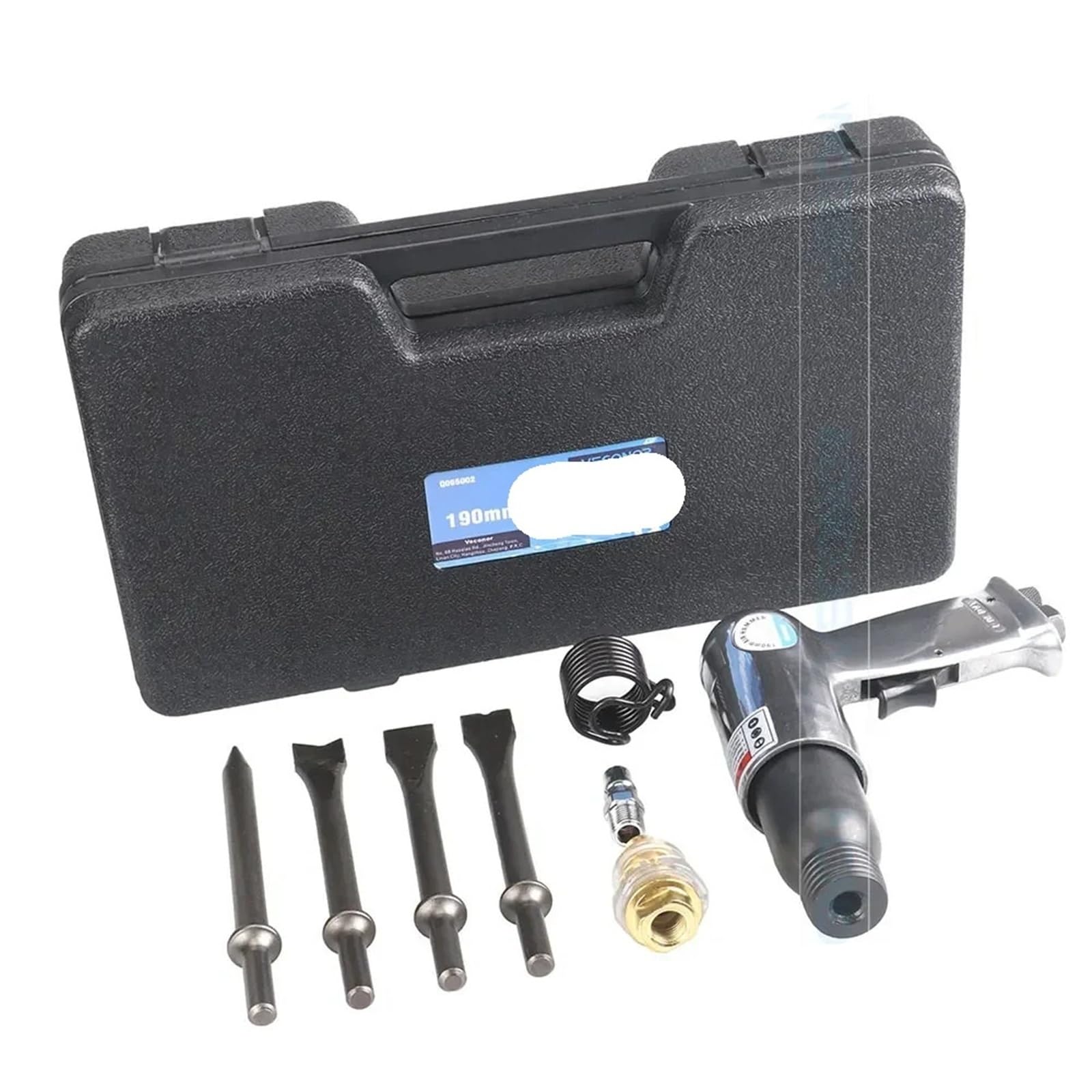 Ewsdsfs One Color 190Mm Pneumatic Air Hammer Tool With 4-Piece Chisels For Chipping Riveting Cutting Piercing