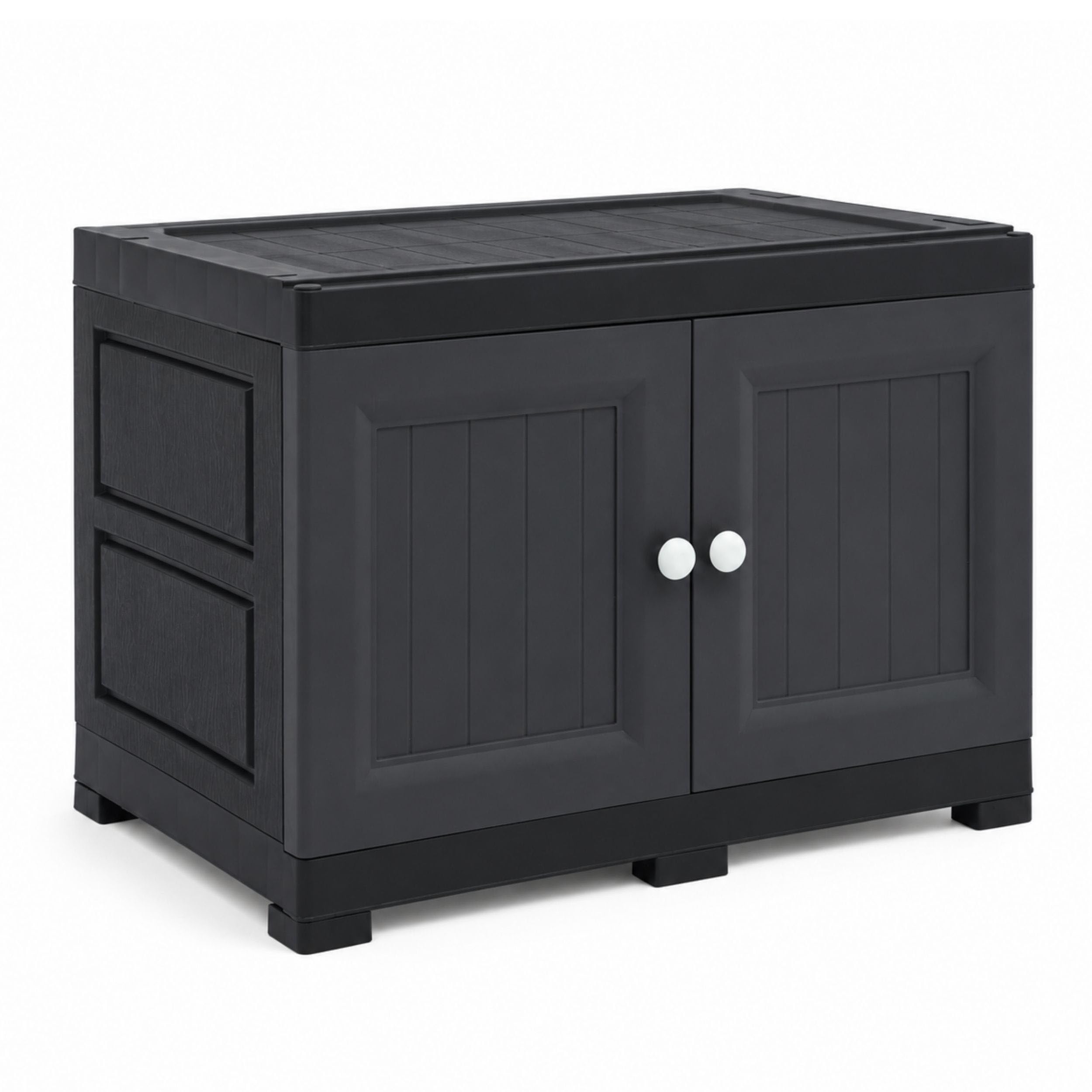 1 Tier Storage Cabinet, Moisture Resistant Utility Cupboard, Wood Effect