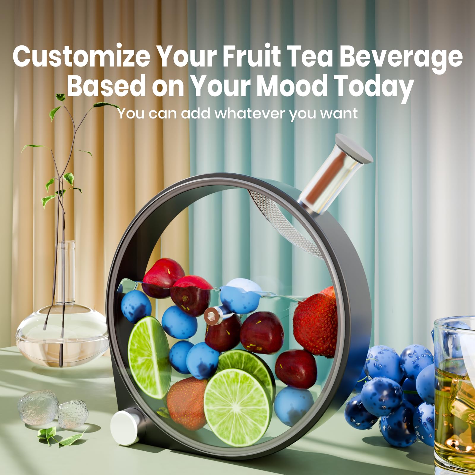 Infusor de ojo de buey, infusor de botellas de cóctel, infusores de botellas para cócteles, tés, café, aderezos, limonada, vinagres, infusores de cóctel, acero inoxidable, filtro fino