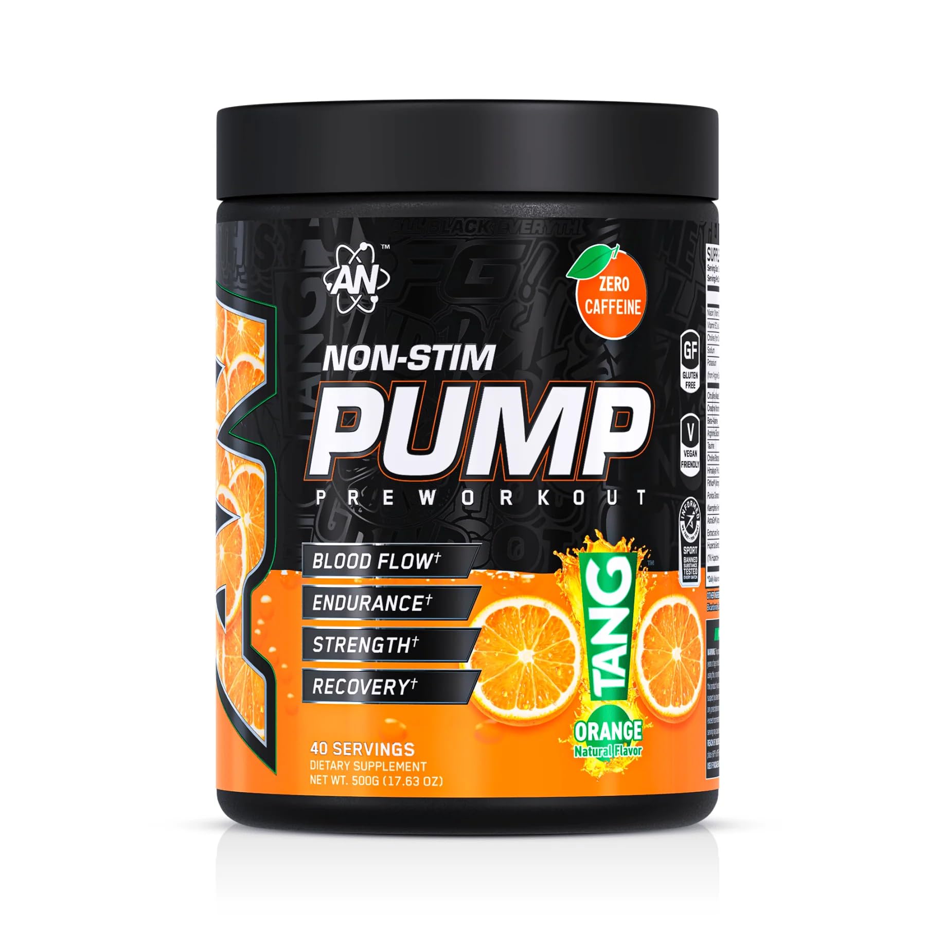 All Black Everything Non Stim Pre-Workout | Preworkout Energy Drink Mix | Caffeine Free | Creatine, Beta Alanine & Citrulline | Energy Supplement for Men & Women | Sour Gummy Bear | 40 Servings — Amazon image 9