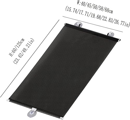 Miniatura 6 de Persianas enrollables opacas sin taladrar, persianas enrollables portátiles con ventosas, no requiere perforación, ventana de balcón, pantalla de