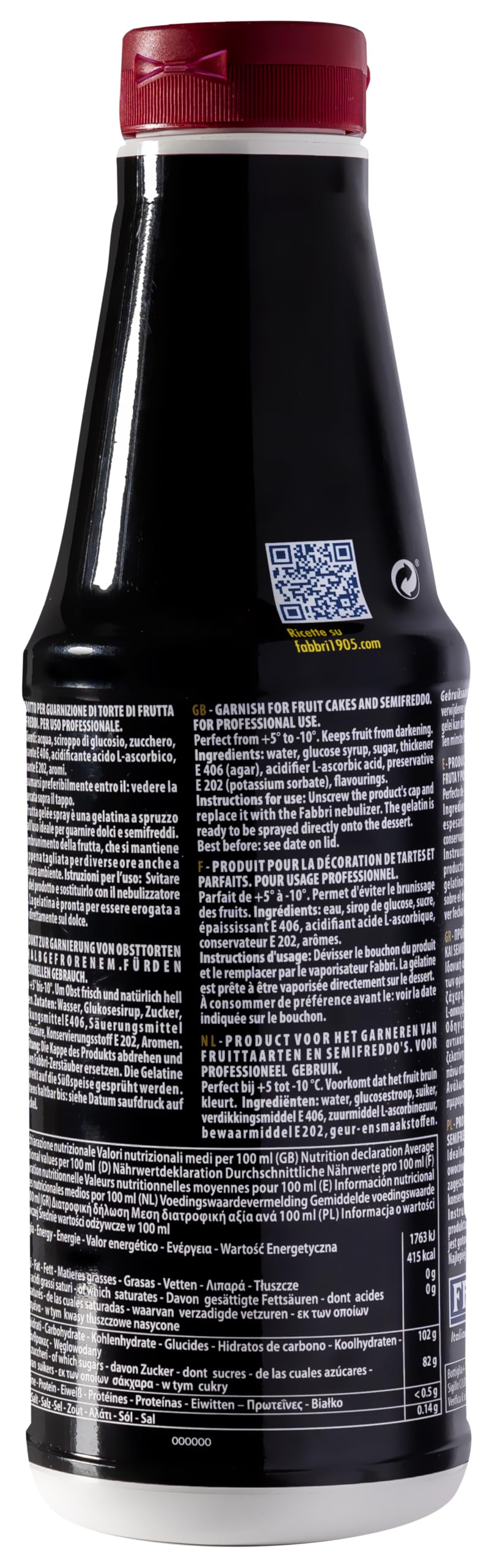 Aria&Velluto Shake 890g | Fabbri 1905 | prodotto per creare schiume per mixology