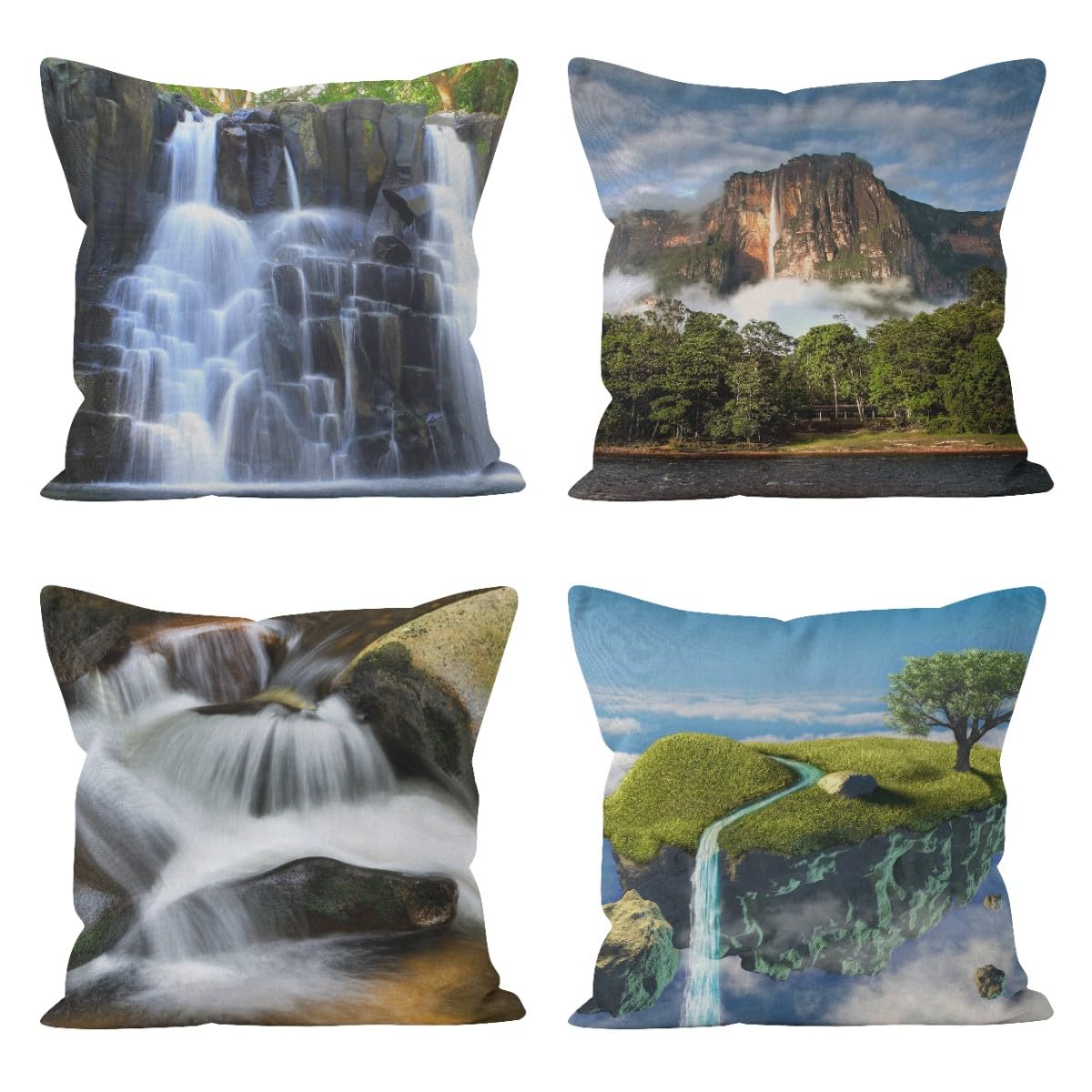 Housse de coussin anti acarien 50x50cm résout les allergies nocturnes en tissu lin