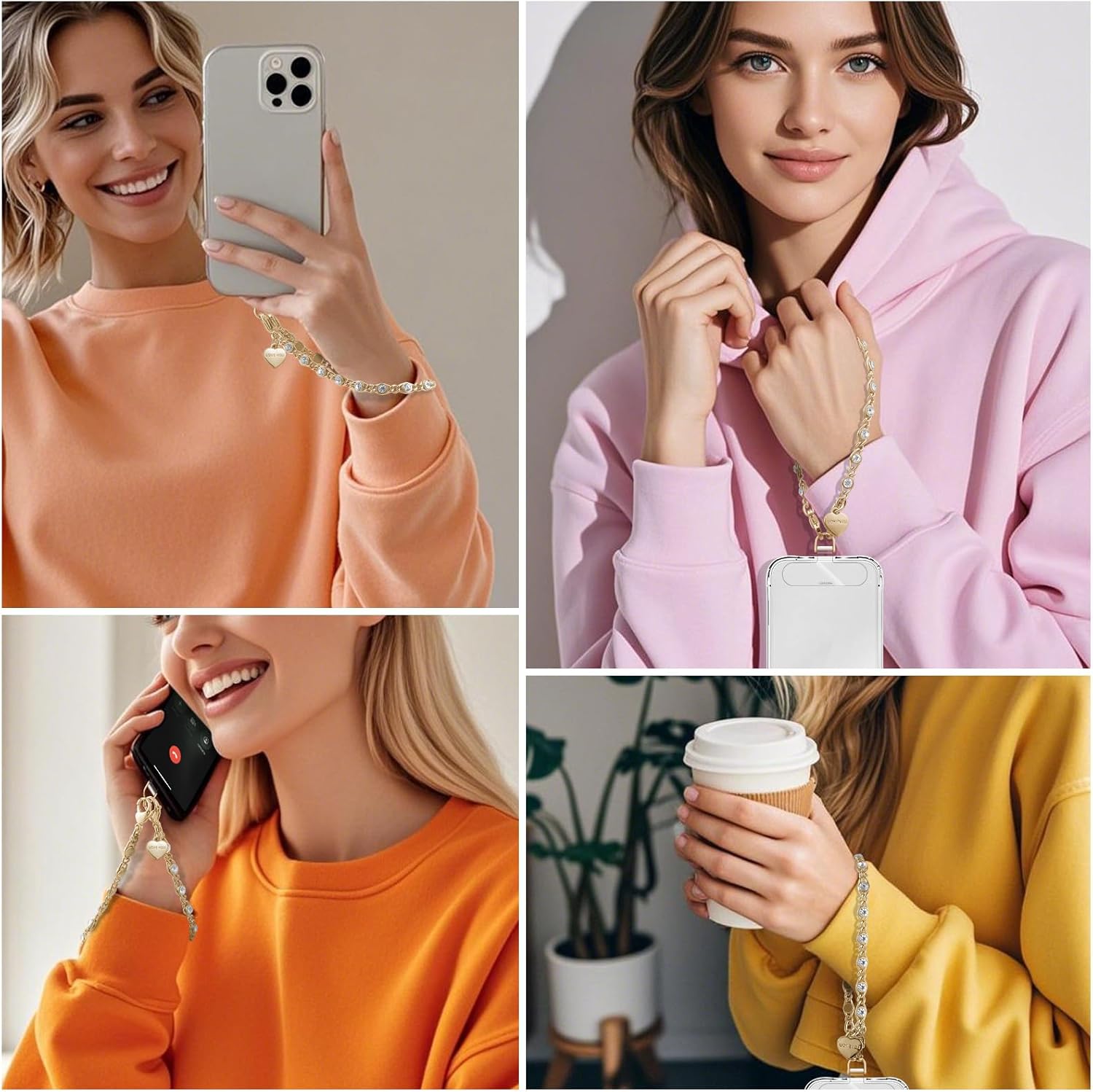 Phone Charm Strap Detachable Wrist Strap For iPhone Anti Theft Strap Phone Chain Wristlet - Image 6