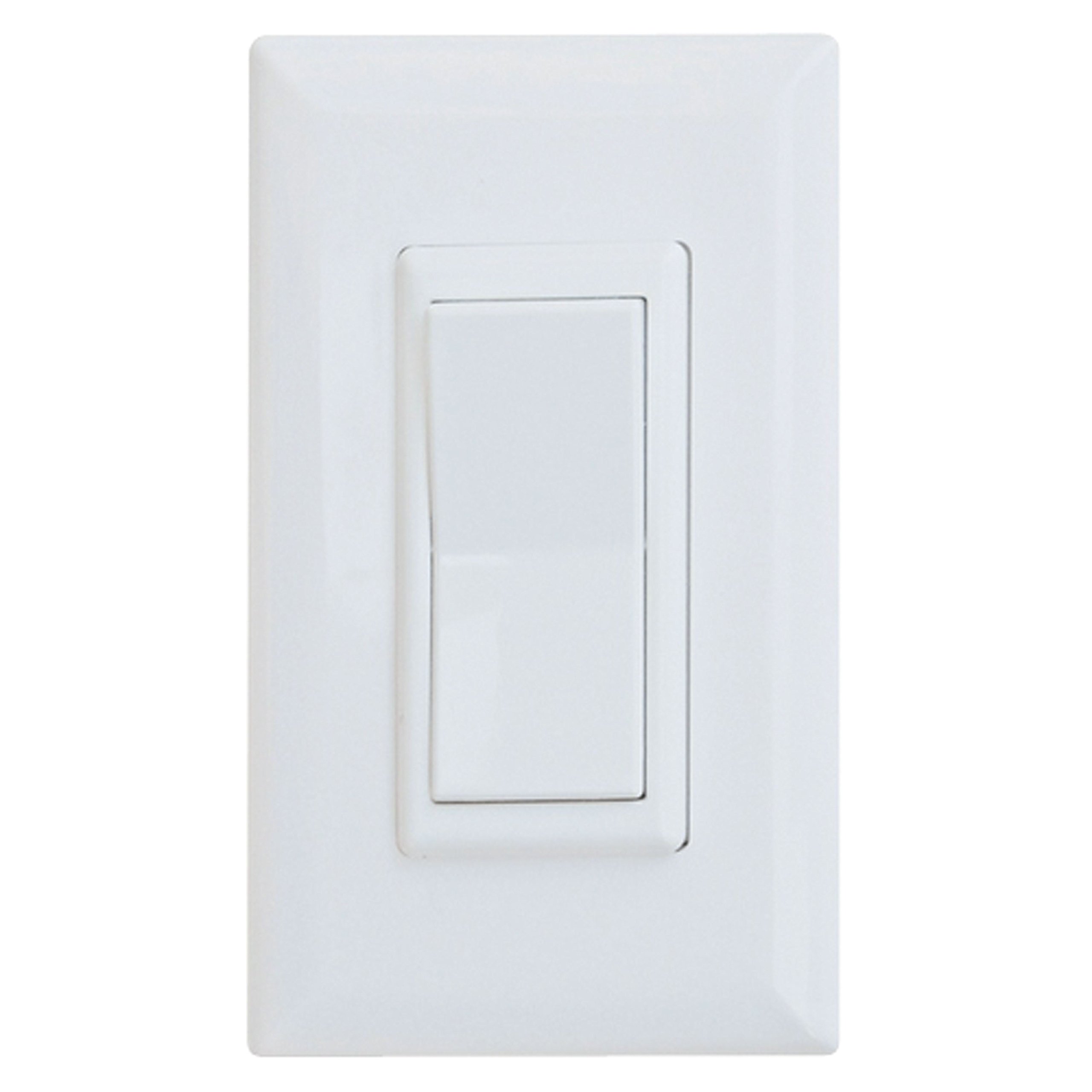 15 Amp Decor Rocker Switch With Cover - White