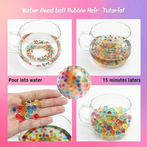 Miniatura 5 de Paquete de 5 nano cinta de burbujas de burbujas burbujas elásticas de doble cara con purpurina  Bola blanda de bricolaje, alivio de la ansiedad y el