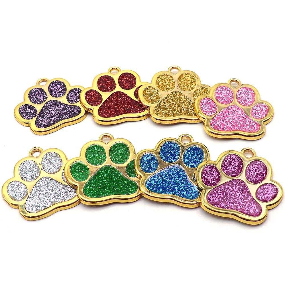 100 PCS Anti Perdita Gatto Cane Tag Ciondolo Personalizzato ID Inciso Nome Tag Negozio di Animali Pet Nome Numero di Telefono Tag FAI DA TE Targhetta All'ingrosso, Blu