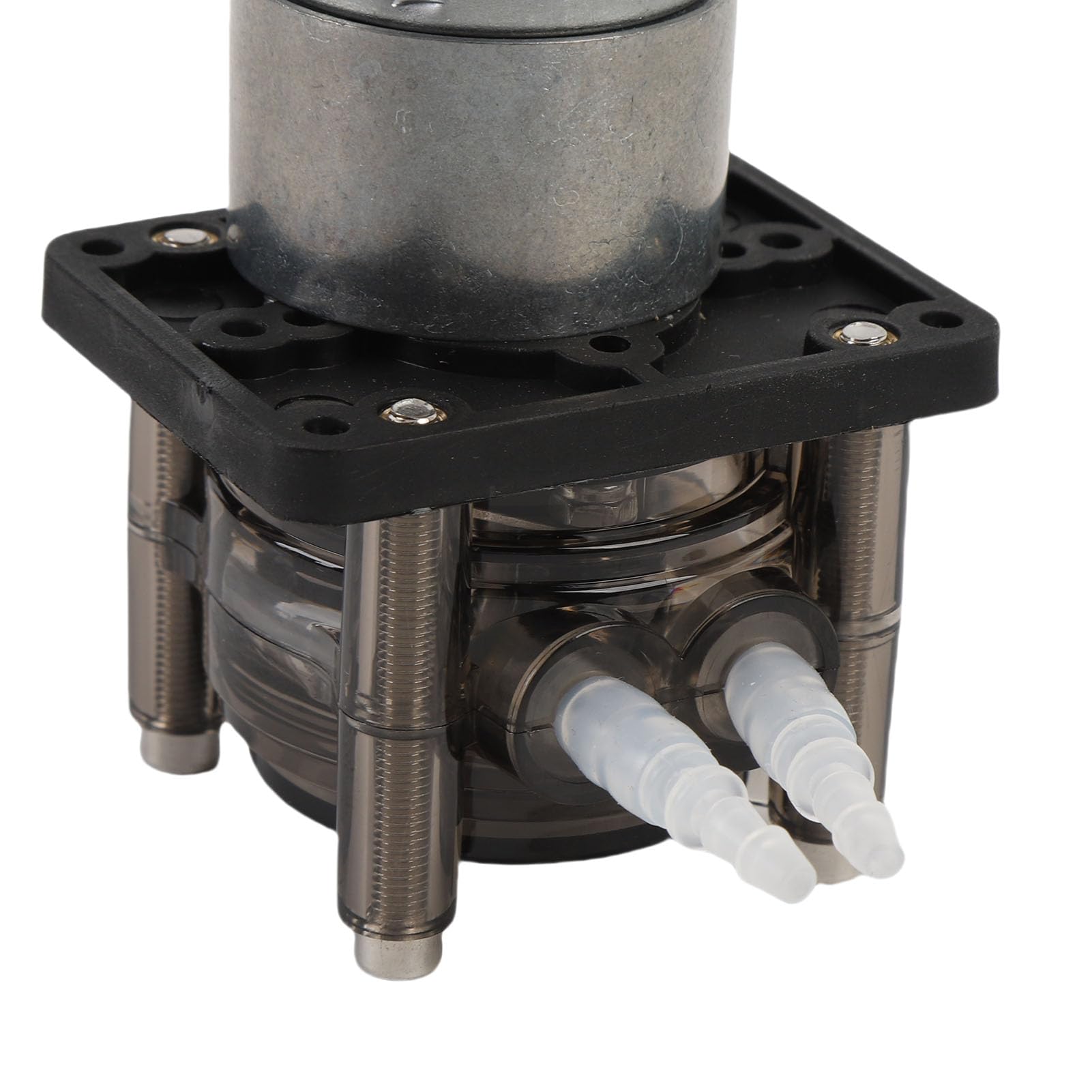 Fafeicy Pompe Péristaltique à Faible Débit, Moteur à Balais CC avec Tube de Pompe Fixe pour Machine de Remplissage Industrielle Analytique de Laboratoire D'aquarium (24V)