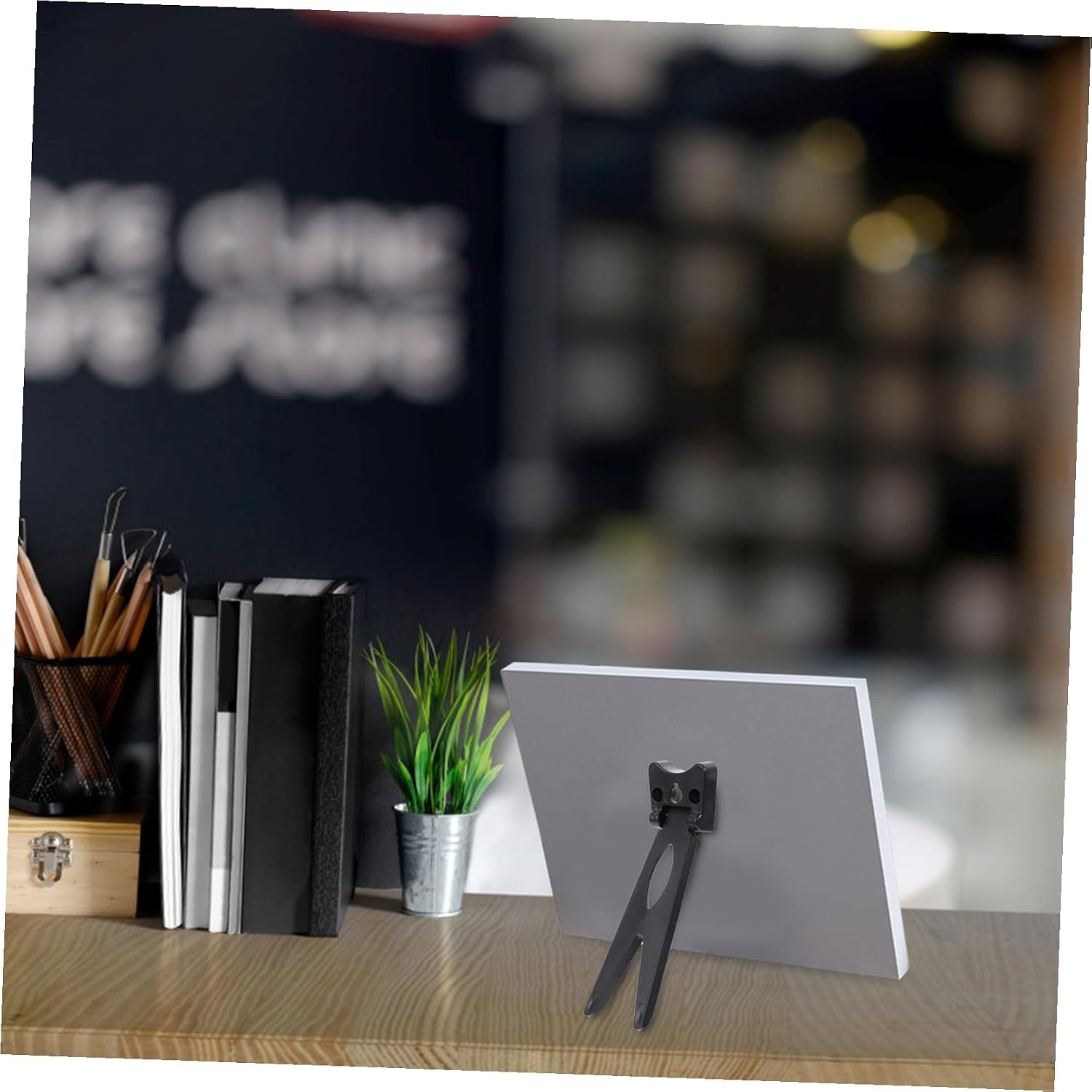 VALICLUD 50pcs Plastic Photo Frame Brackets for Displaying Artwork Sturdy Desktop Organizer for Home Office and Studio Use for