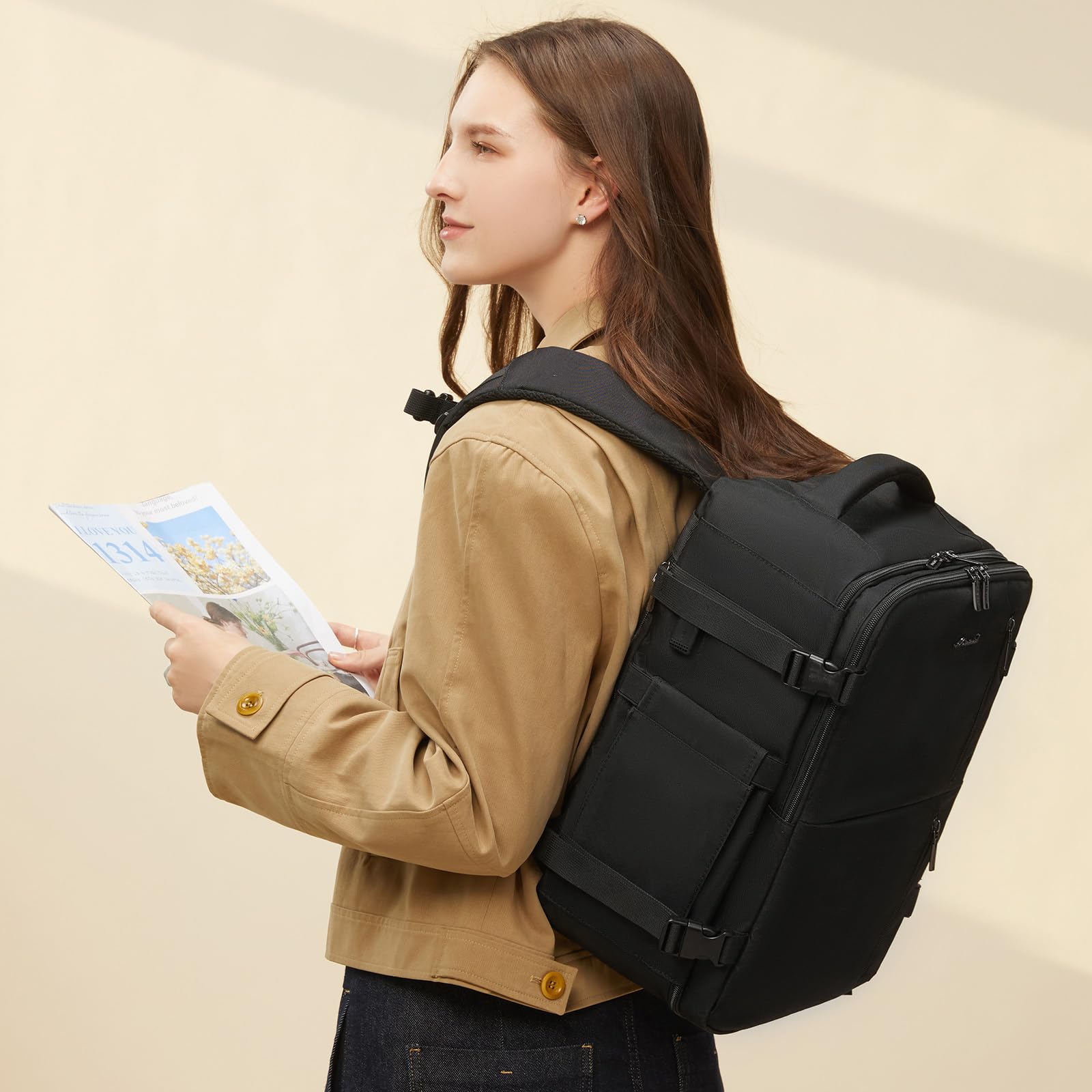 LOVEVOOK Ryanair - Zaino da viaggio da 40 x 20 x 25 cm, da viaggio, da 20 l, leggero, piccolo, per Eurowings Wizz Air Easyjet Fligh