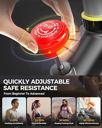 Miniatura 7 de pooboo Bicicleta de ciclismo para interiores de resistencia magnética transmisión por cinturón bicicleta estática para interiores monitor LCD