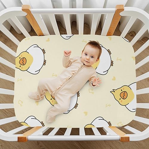 Miniatura 7 de Sábanas para cuna de bebé con diseño de pájaro cacatúa, suave, transpirable, protector de colchón para cuna, para regalos, niños y niñas, colchón de