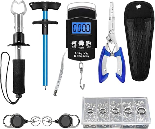 Miniatura 8 de Kit de herramientas de pesca, alicates de pesca, pinza de pescado, báscula de pesca, juego de herramientas de agarre de pescado, equipo de pesca