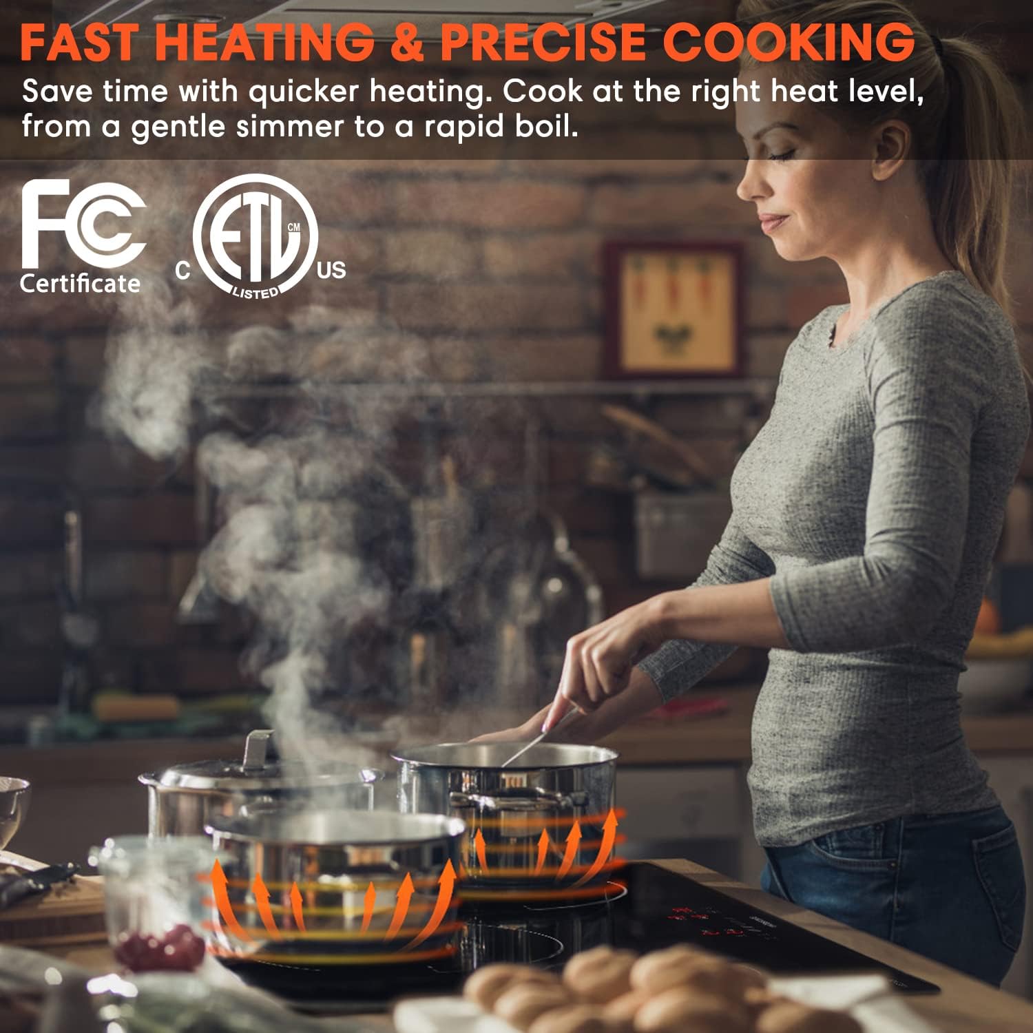 Limited Discount 30 Inch Induction Cooktop, Electric Cooktop with 4 Burners Drop-in Electric Stove Top 240V Smoothtop Ceramic Glass Induction Burner with Timer, Kid Safety Lock, 9 Heating Level, ETL & FCC Certificated Best Promo 30 Inch Induction Cooktop, Electric Cooktop with 4 Burners Drop-in Electric Stove Top 240V Smoothtop Ceramic Glass Induction Burner with Timer, Kid Safety Lock, 9 Heating Level, ETL & FCC Certificated