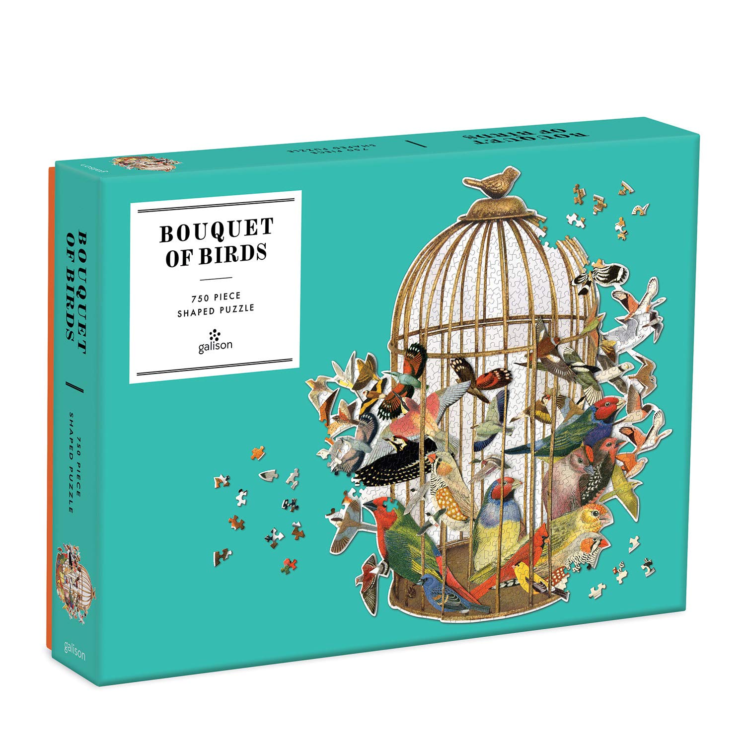 Bouquet of Birds 750 Piece Shaped Puzzle by  Galison, Ben Giles - 9780735364806