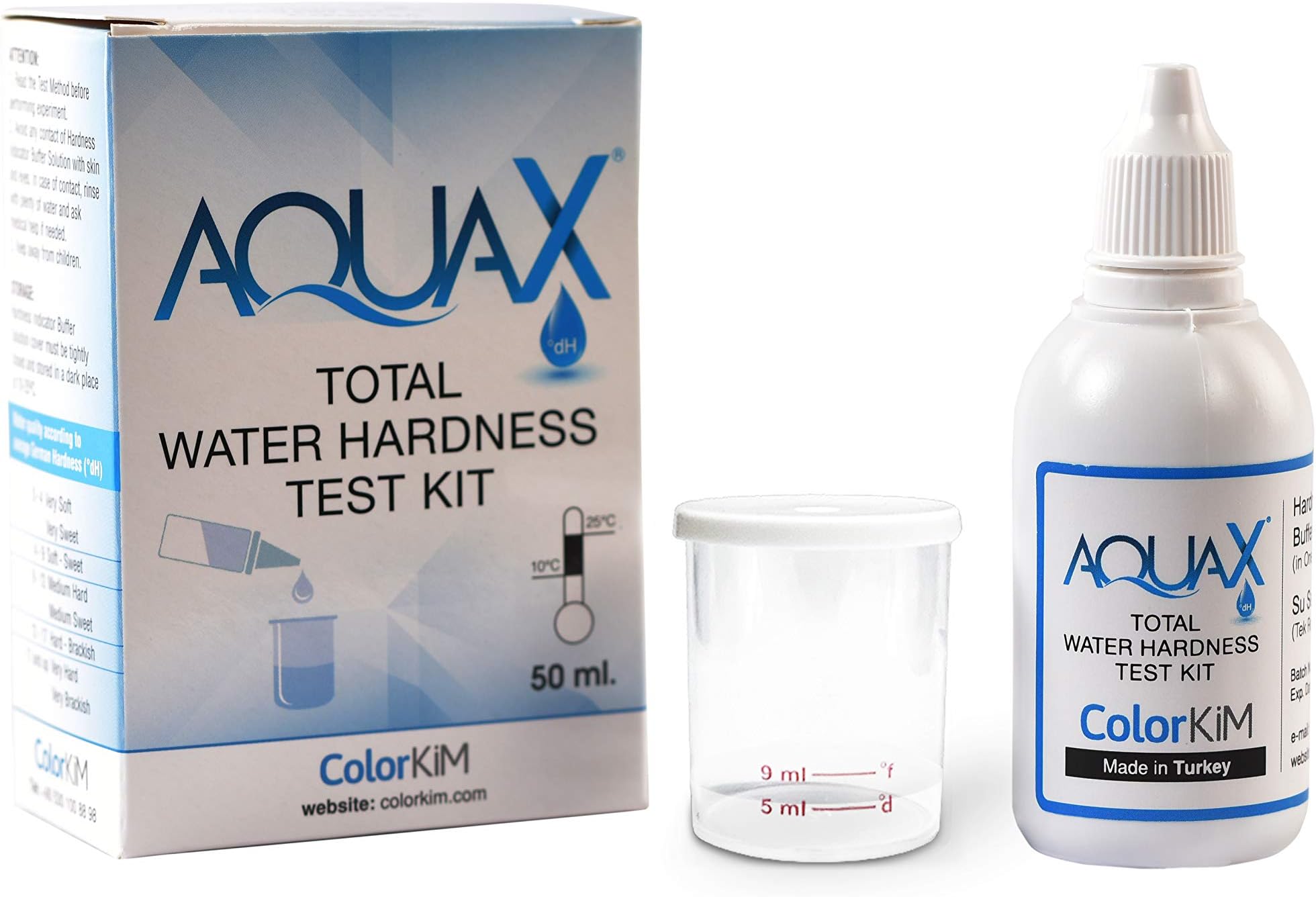Total Water Hardness Test for Pool, Aquarium, and Drinking Water, and Improving Water Softener Efficiency