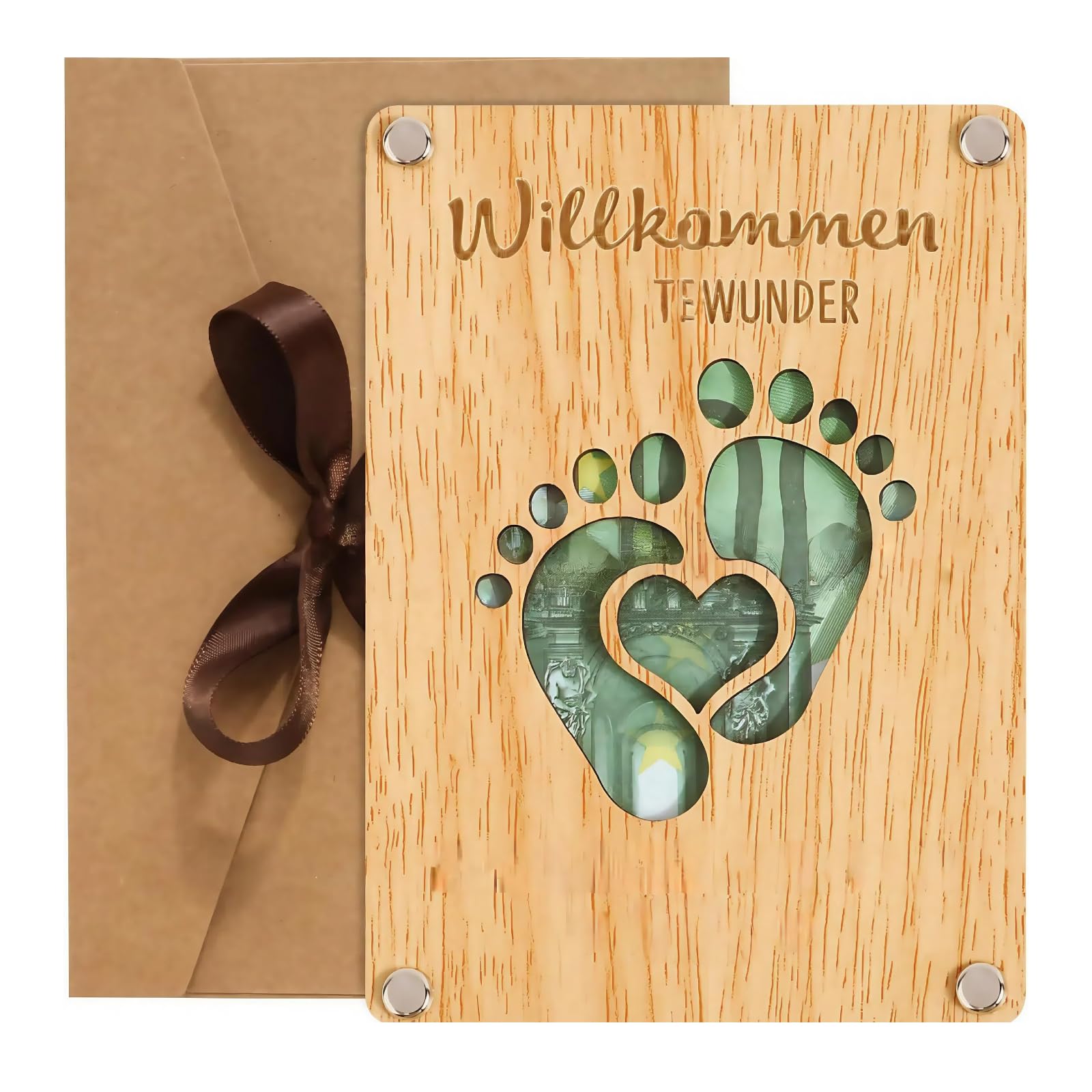 Qusinfc Unique Natural Wood Money Holders Sustainable Christmas Anniversary Celebration User Friendly Craftsmanship Elegant Wooden Gift Box