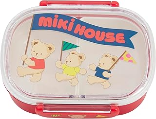 [ミキハウス] ランチボックス 360ml お弁当箱 くま 日本製 レンジ対応 食洗機可 男の子 女の子 ベビー キッズ 幼稚園 保育園 子供服 弁当箱 15-4139-683 赤