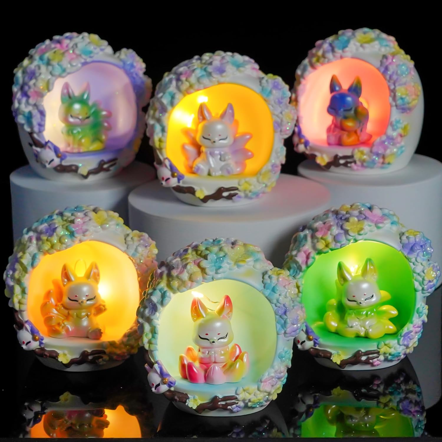 Nine-Tailed Fox Blind Box Figures Mystery Box Collectible Surprise Toys Home & Office Decor