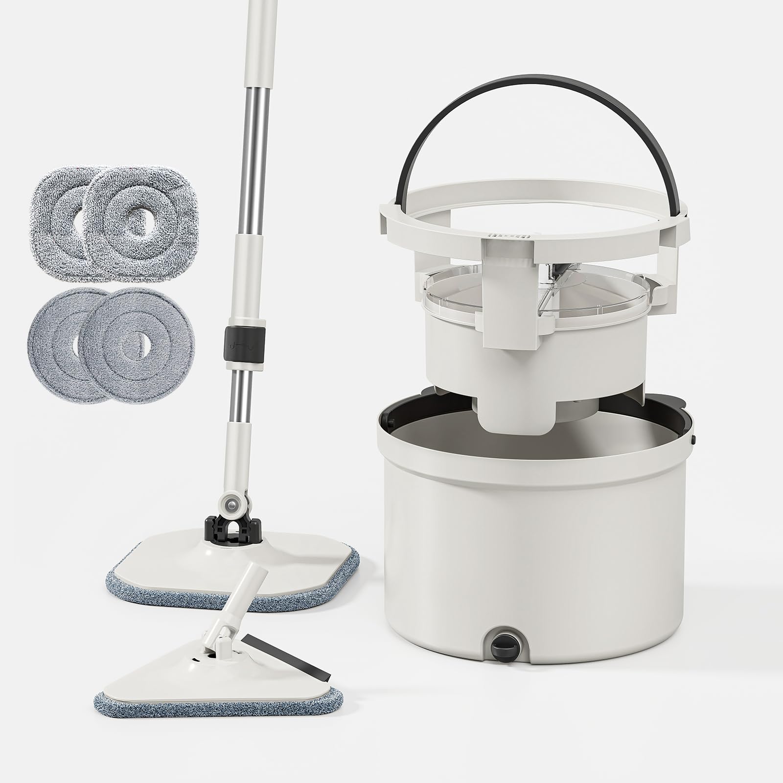 回転モップ（替えモップ4枚＋三角クリーナー）